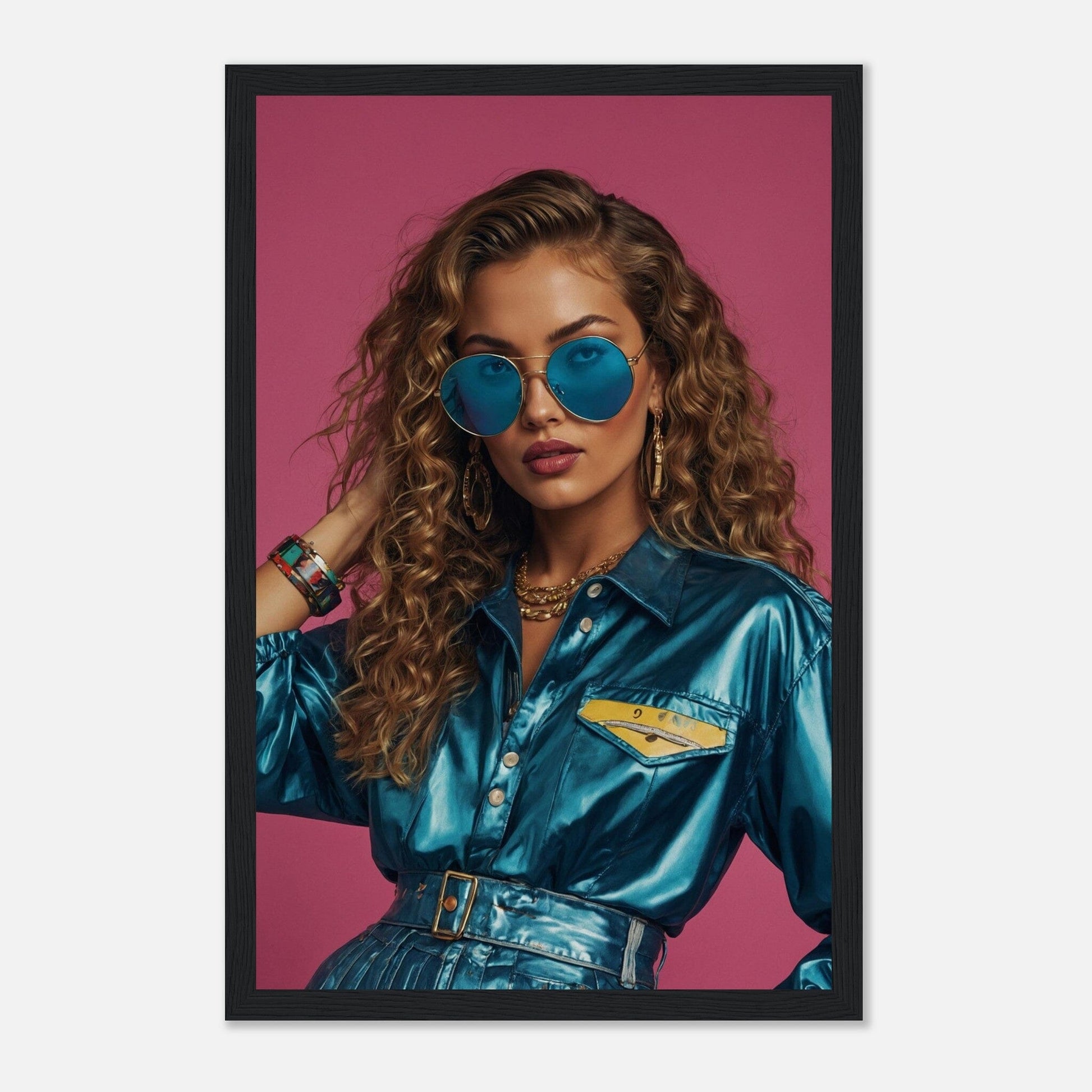 Premium Matte Paper Wooden Framed Poster - Exklusive Kunst in stilvollen Holzrahmen Print Material Modern Masterpieces 28x43 cm / XL (11x17″) Black frame 