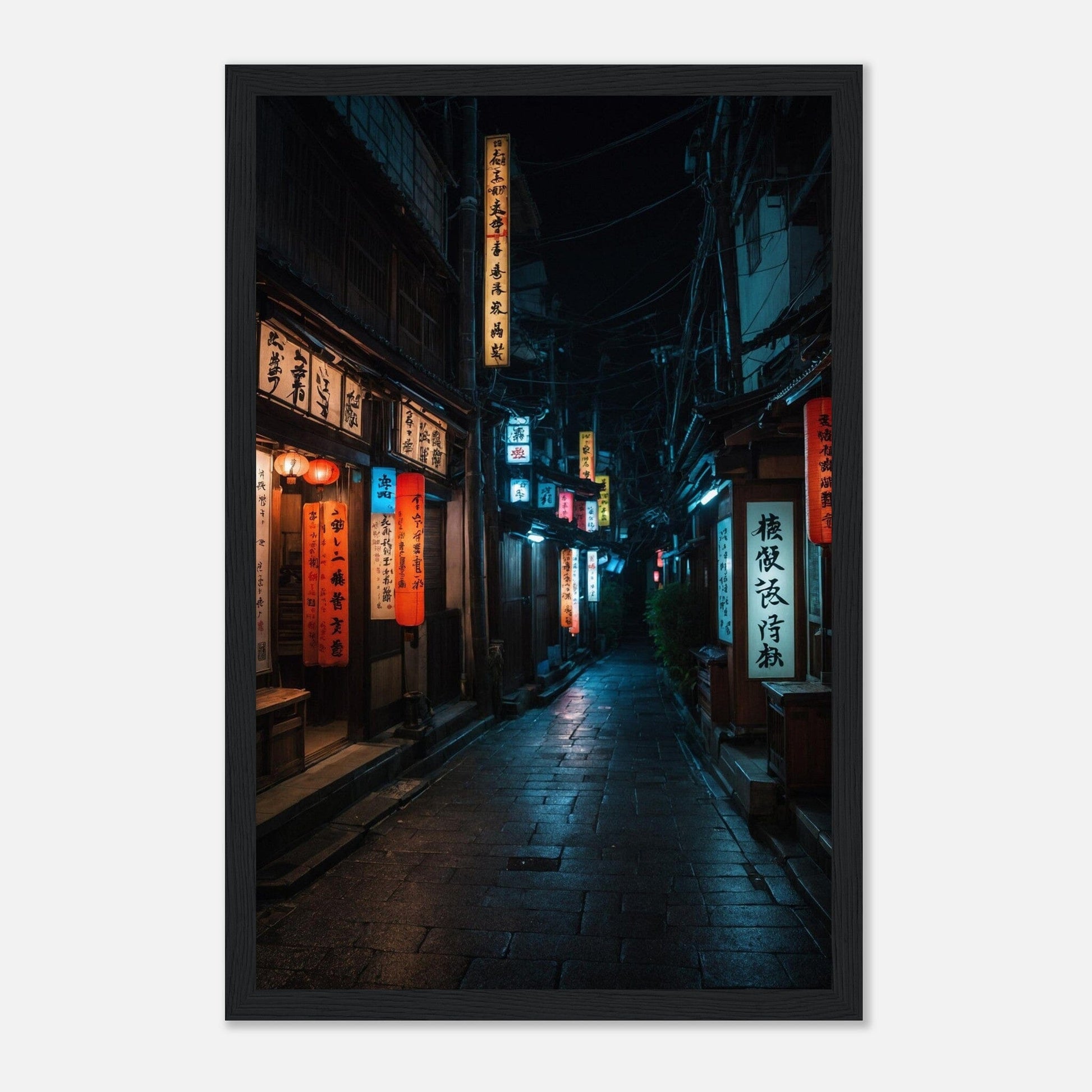 Premium Matte Paper Wooden Framed Poster - Exklusive Kunst in stilvollen Holzrahmen Print Material Modern Masterpieces 28x43 cm / XL (11x17″) Black frame 