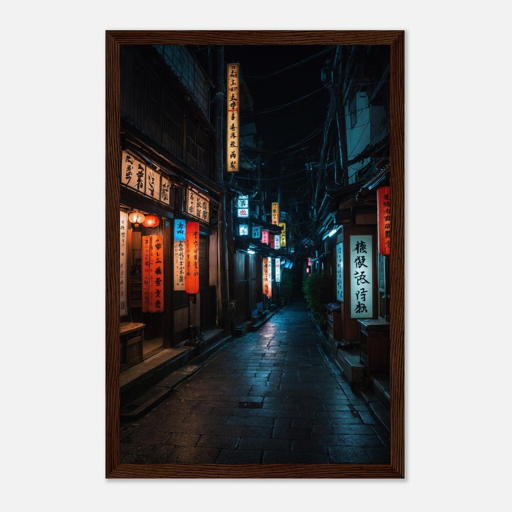 Premium Matte Paper Wooden Framed Poster - Exklusive Kunst in stilvollen Holzrahmen Print Material Modern Masterpieces 28x43 cm / XL (11x17″) Dark wood frame 