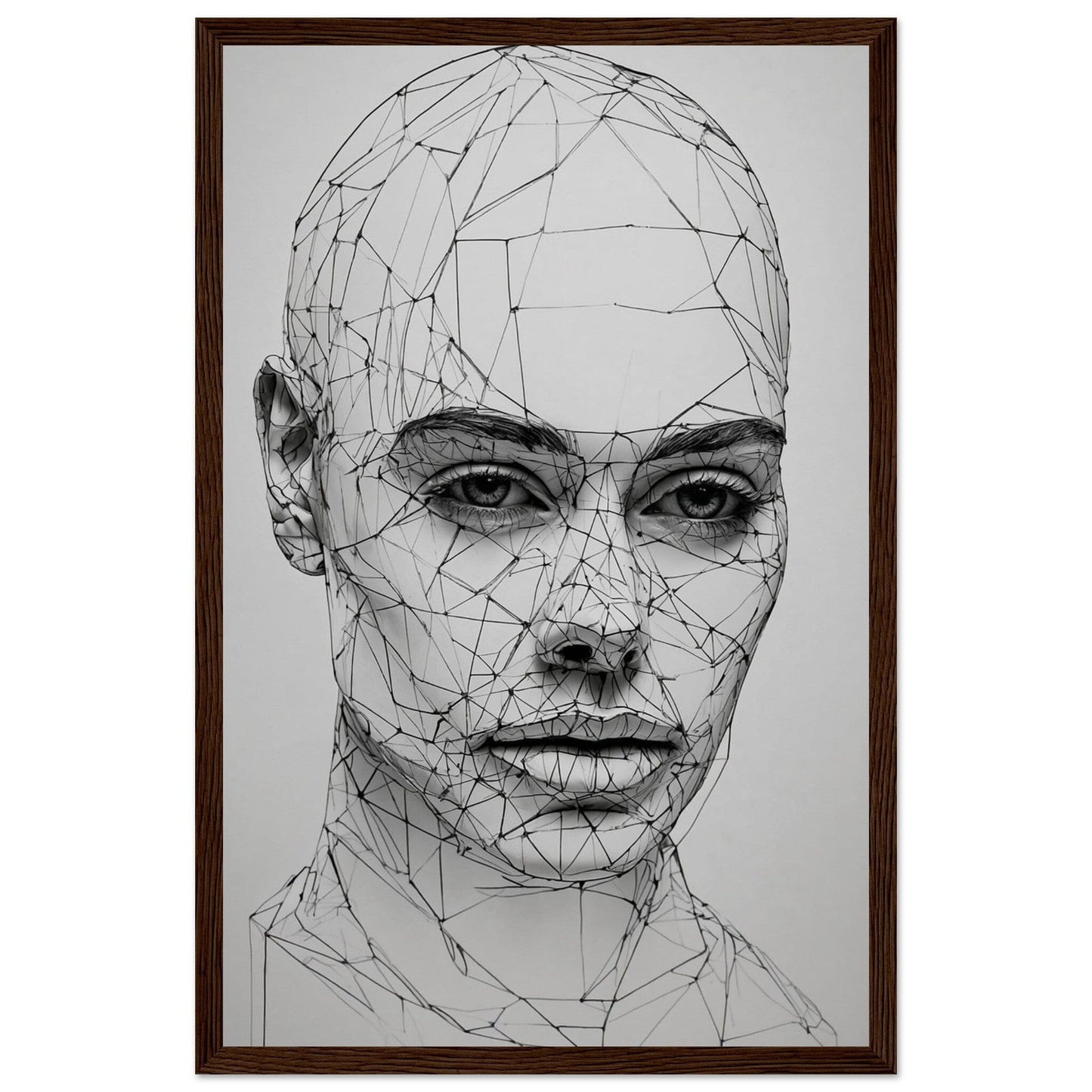 Premium Matte Paper Wooden Framed Poster - Exklusive Kunst in stilvollen Holzrahmen Print Material Modern Masterpieces 28x43 cm / XL (11x17″) Dark wood frame 