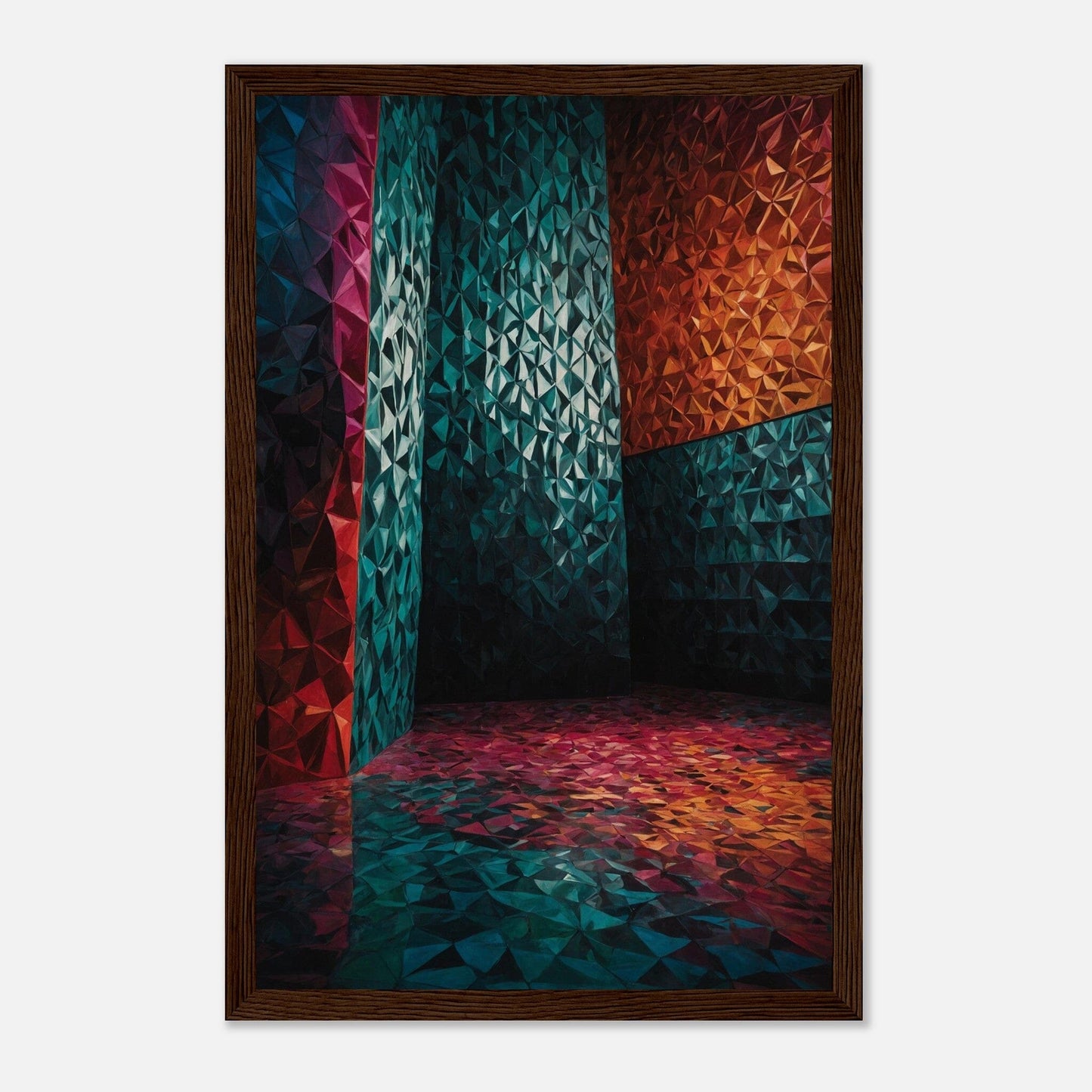 Premium Matte Paper Wooden Framed Poster - Exklusive Kunst in stilvollen Holzrahmen Print Material Modern Masterpieces 28x43 cm / XL (11x17″) Dark wood frame 