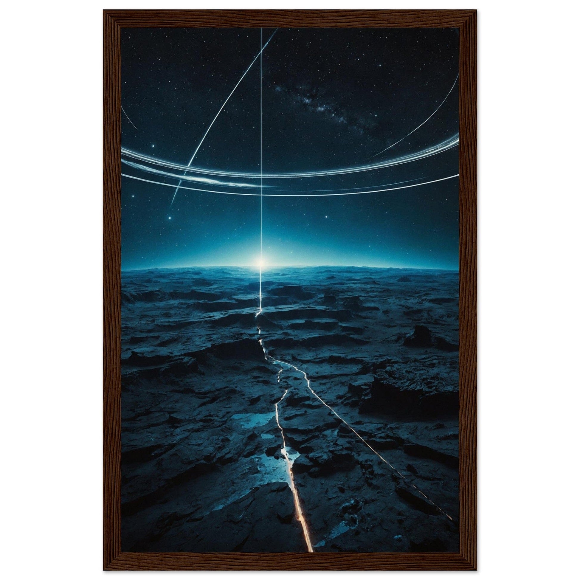 Premium Matte Paper Wooden Framed Poster - Exklusive Kunst in stilvollen Holzrahmen Print Material Modern Masterpieces 28x43 cm / XL (11x17″) Dark wood frame 