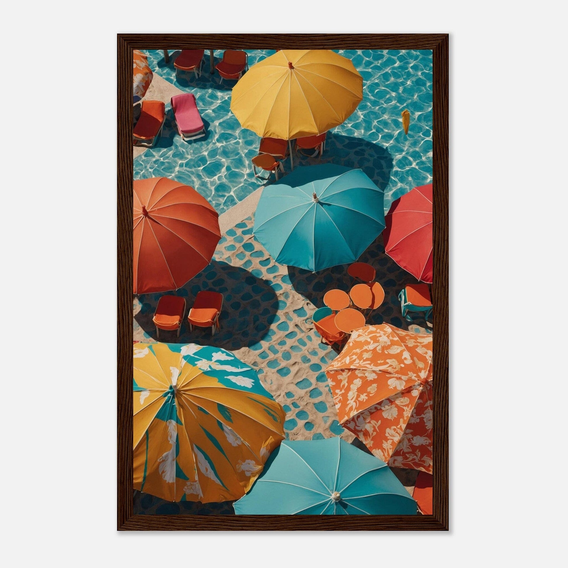 Premium Matte Paper Wooden Framed Poster - Exklusive Kunst in stilvollen Holzrahmen Print Material Modern Masterpieces 28x43 cm / XL (11x17″) Dark wood frame 