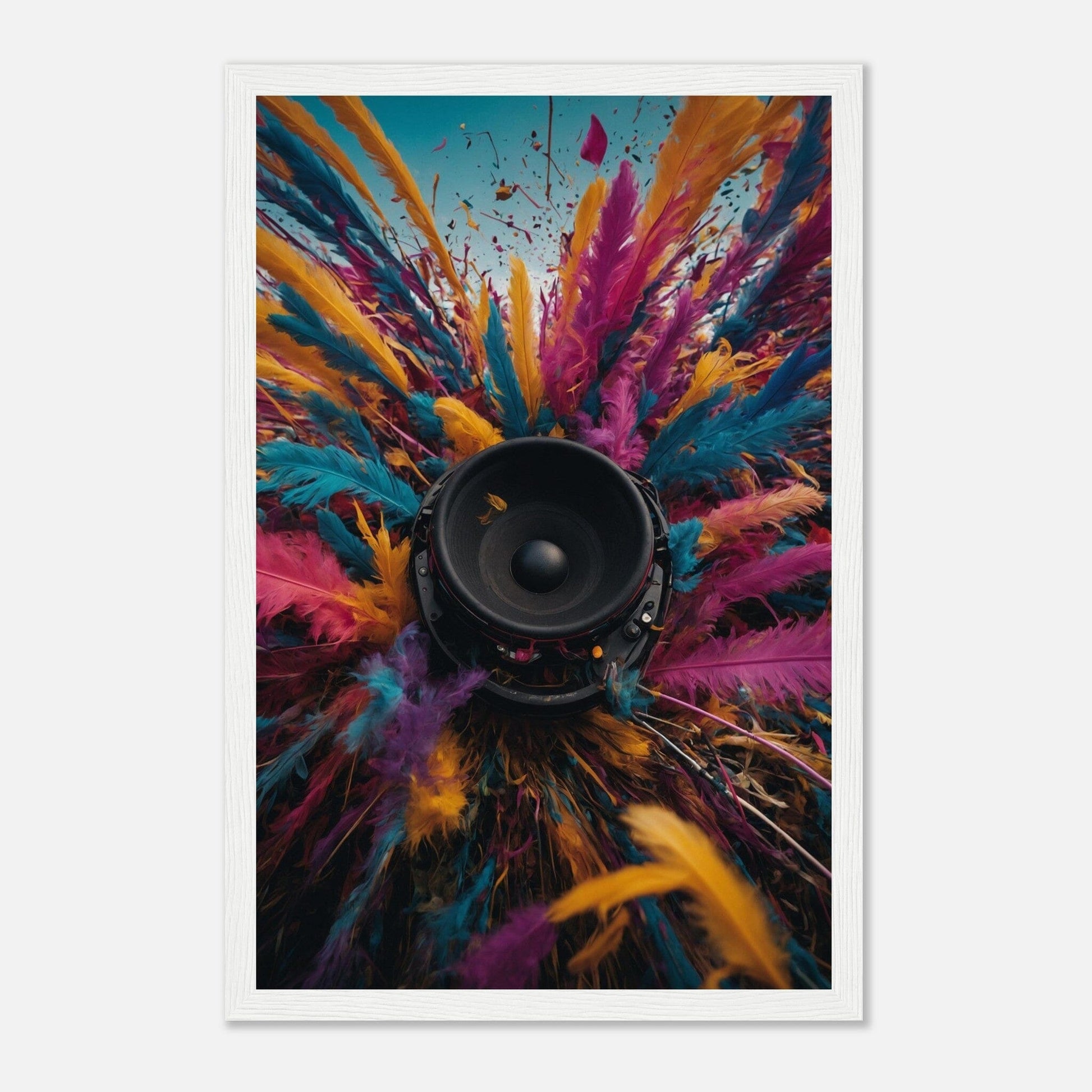 Premium Matte Paper Wooden Framed Poster - Exklusive Kunst in stilvollen Holzrahmen Print Material Modern Masterpieces 28x43 cm / XL (11x17″) White frame 