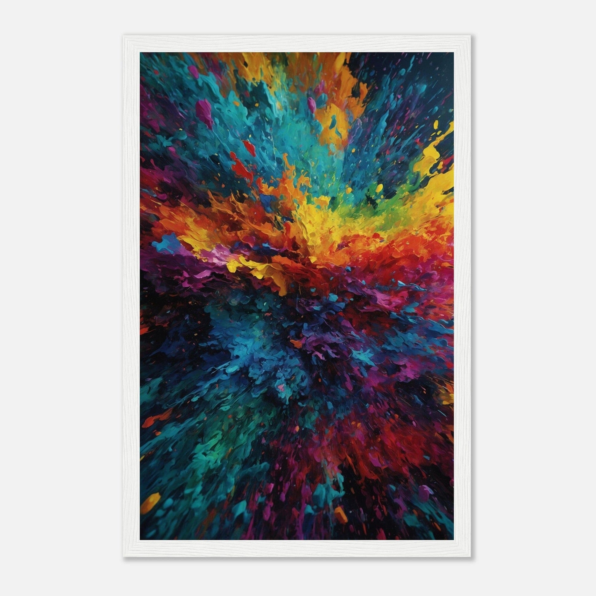 Premium Matte Paper Wooden Framed Poster - Exklusive Kunst in stilvollen Holzrahmen Print Material Modern Masterpieces 28x43 cm / XL (11x17″) White frame 