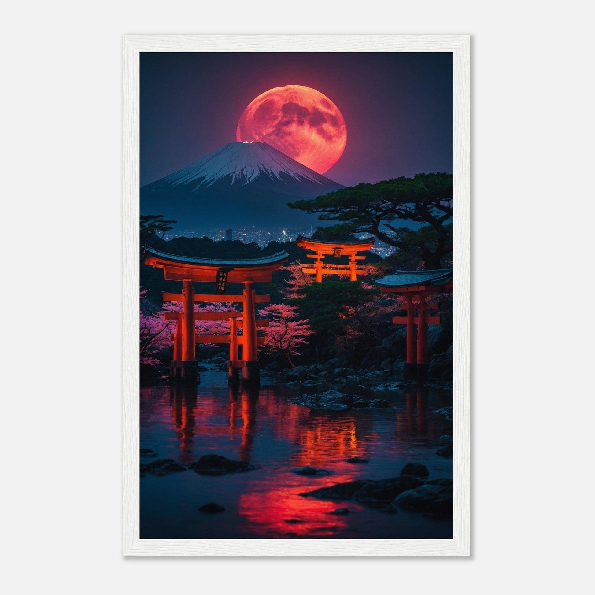 Premium Matte Paper Wooden Framed Poster - Exklusive Kunst in stilvollen Holzrahmen Print Material Modern Masterpieces 28x43 cm / XL (11x17″) White frame 