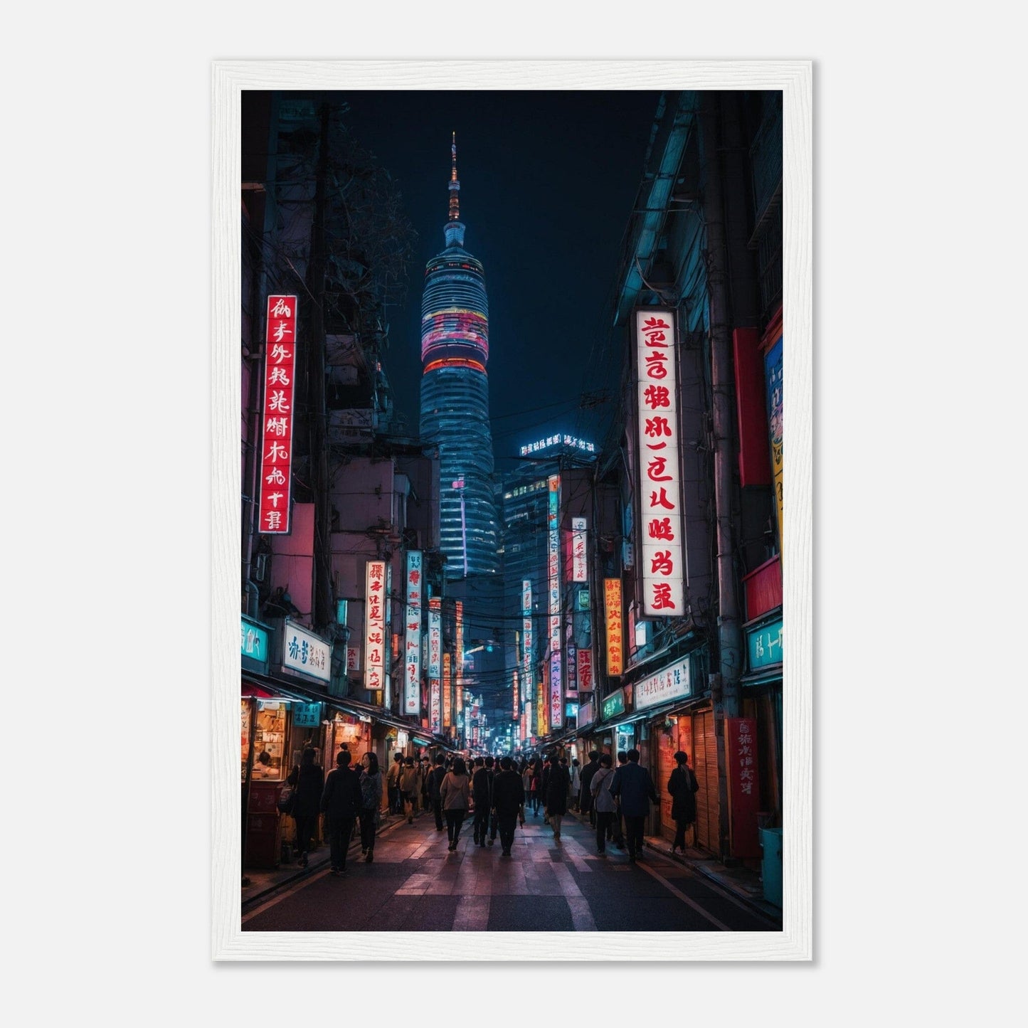 Premium Matte Paper Wooden Framed Poster - Exklusive Kunst in stilvollen Holzrahmen Print Material Modern Masterpieces 28x43 cm / XL (11x17″) White frame 