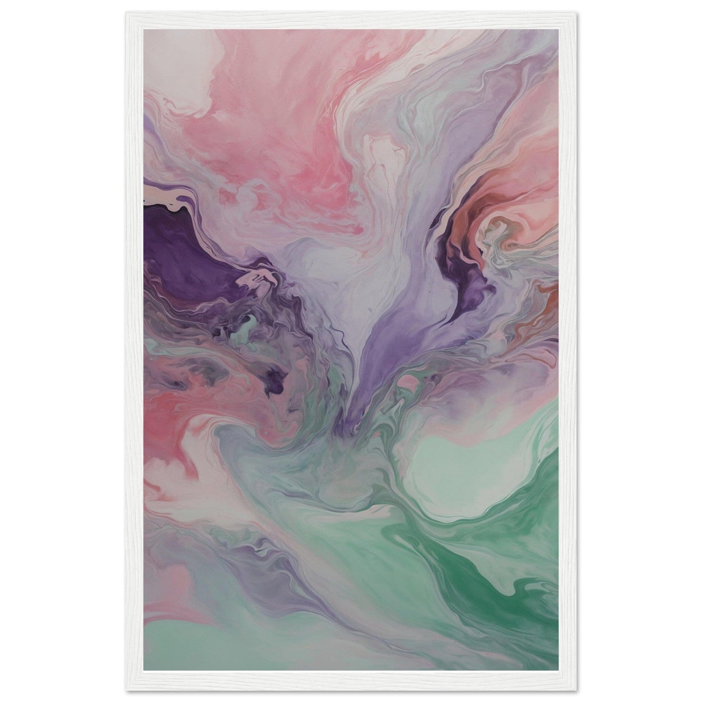 Premium Matte Paper Wooden Framed Poster - Exklusive Kunst in stilvollen Holzrahmen Print Material Modern Masterpieces 28x43 cm / XL (11x17″) White frame 