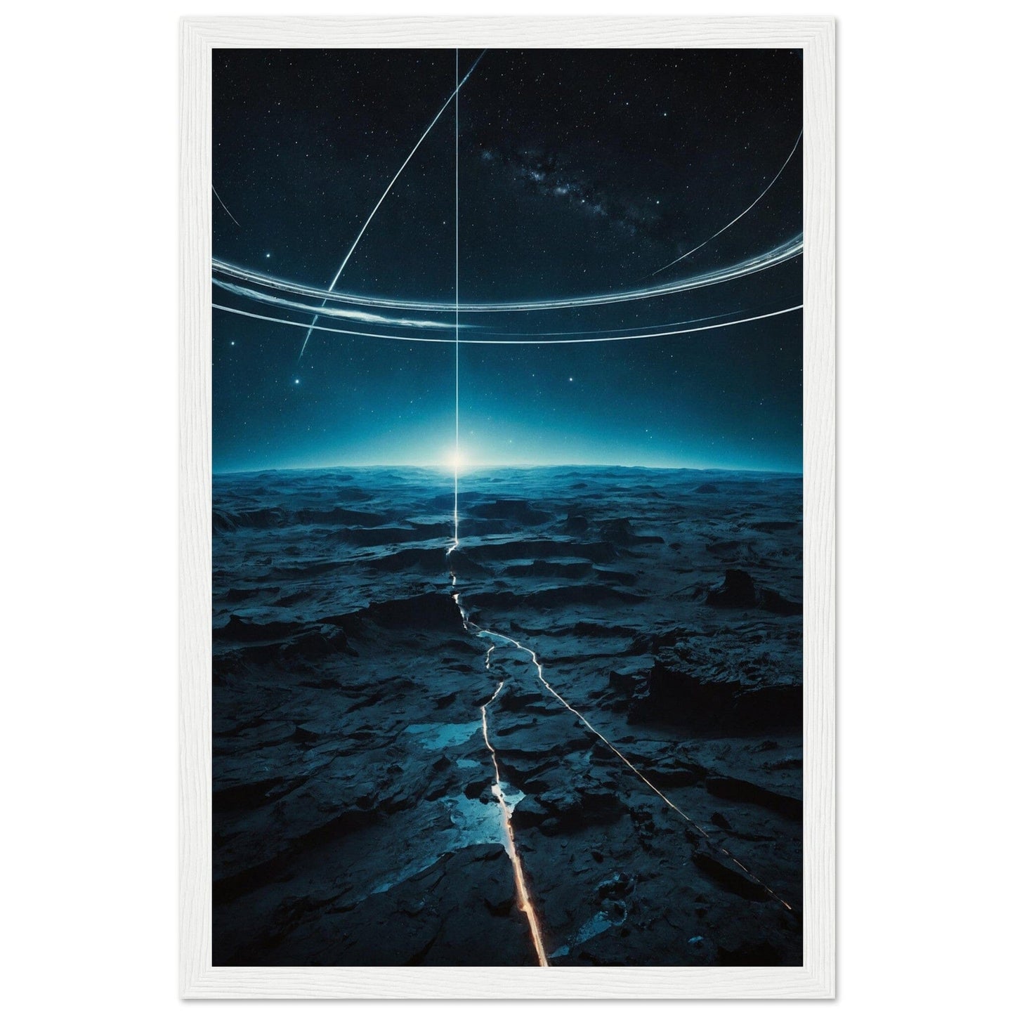 Premium Matte Paper Wooden Framed Poster - Exklusive Kunst in stilvollen Holzrahmen Print Material Modern Masterpieces 28x43 cm / XL (11x17″) White frame 