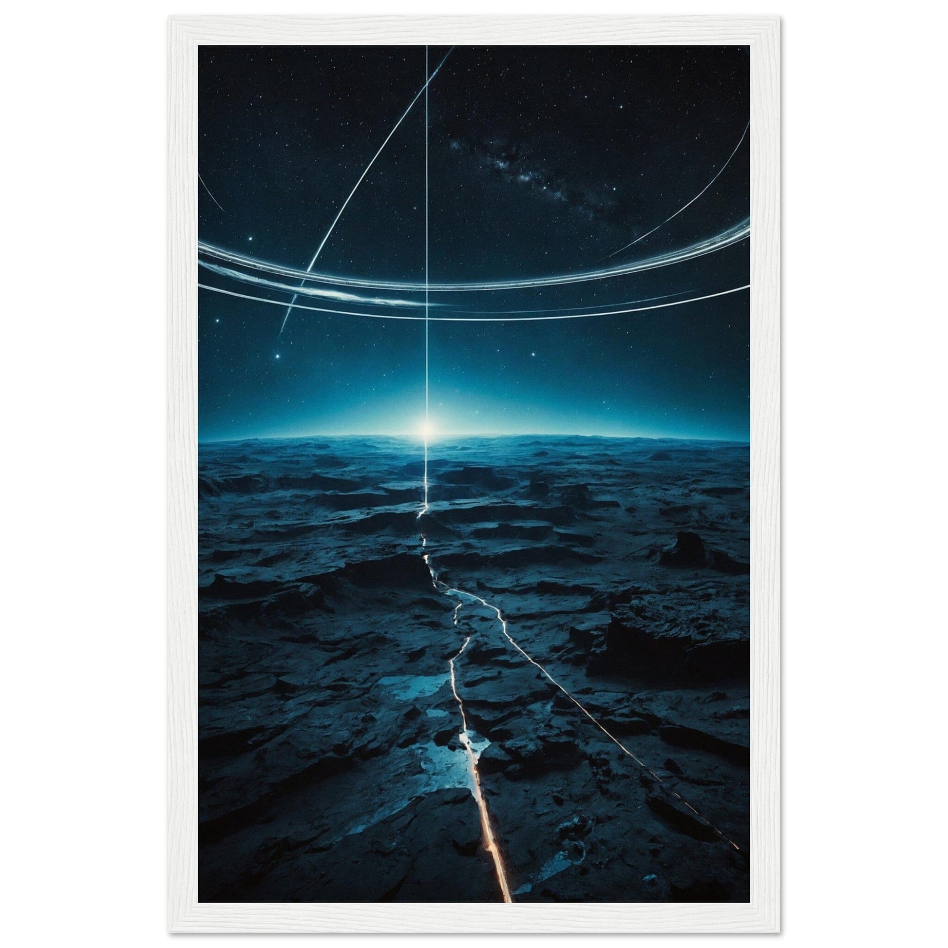 Premium Matte Paper Wooden Framed Poster - Exklusive Kunst in stilvollen Holzrahmen Print Material Modern Masterpieces 28x43 cm / XL (11x17″) White frame 