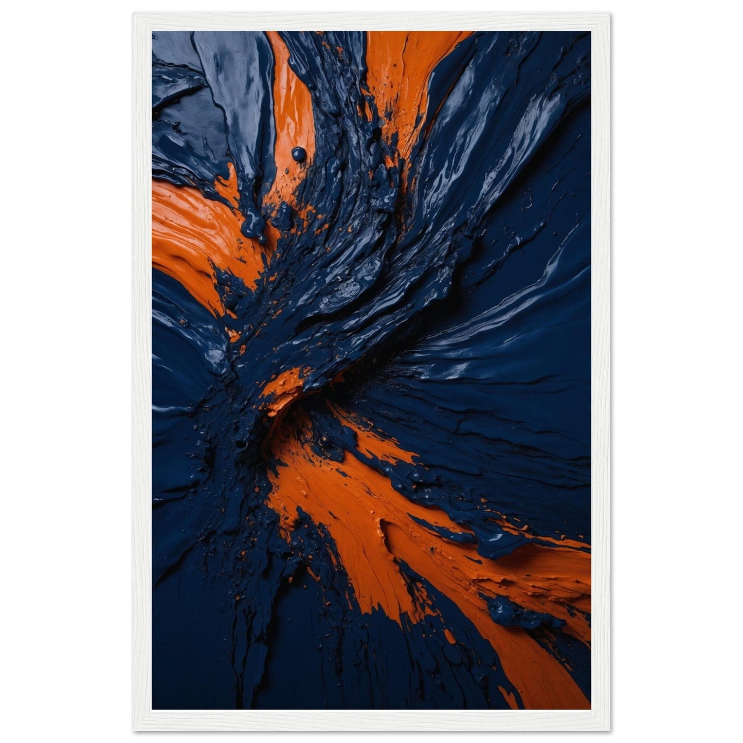 Premium Matte Paper Wooden Framed Poster - Exklusive Kunst in stilvollen Holzrahmen Print Material Modern Masterpieces 28x43 cm / XL (11x17″) White frame 
