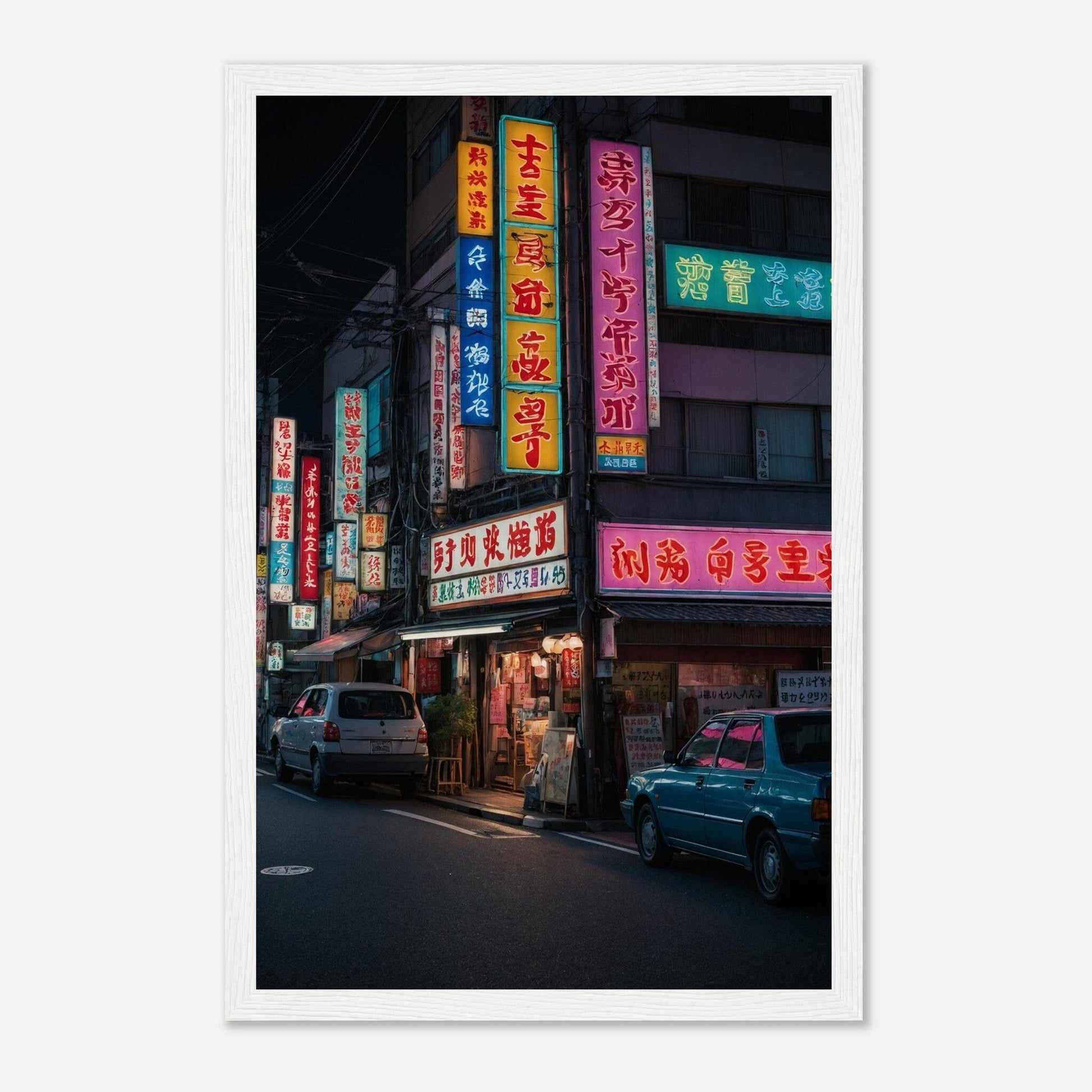 Premium Matte Paper Wooden Framed Poster - Exklusive Kunst in stilvollen Holzrahmen Print Material Modern Masterpieces 28x43 cm / XL (11x17″) White frame 