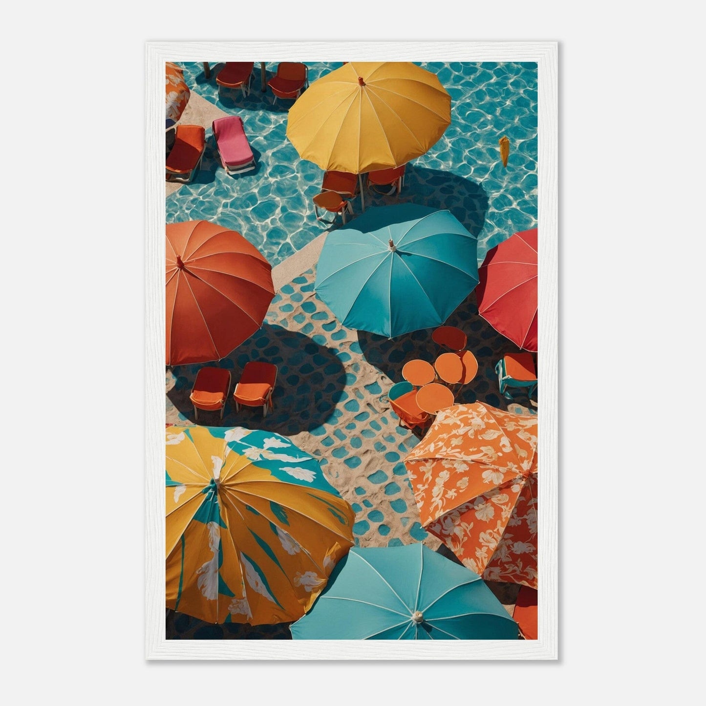 Premium Matte Paper Wooden Framed Poster - Exklusive Kunst in stilvollen Holzrahmen Print Material Modern Masterpieces 28x43 cm / XL (11x17″) White frame 