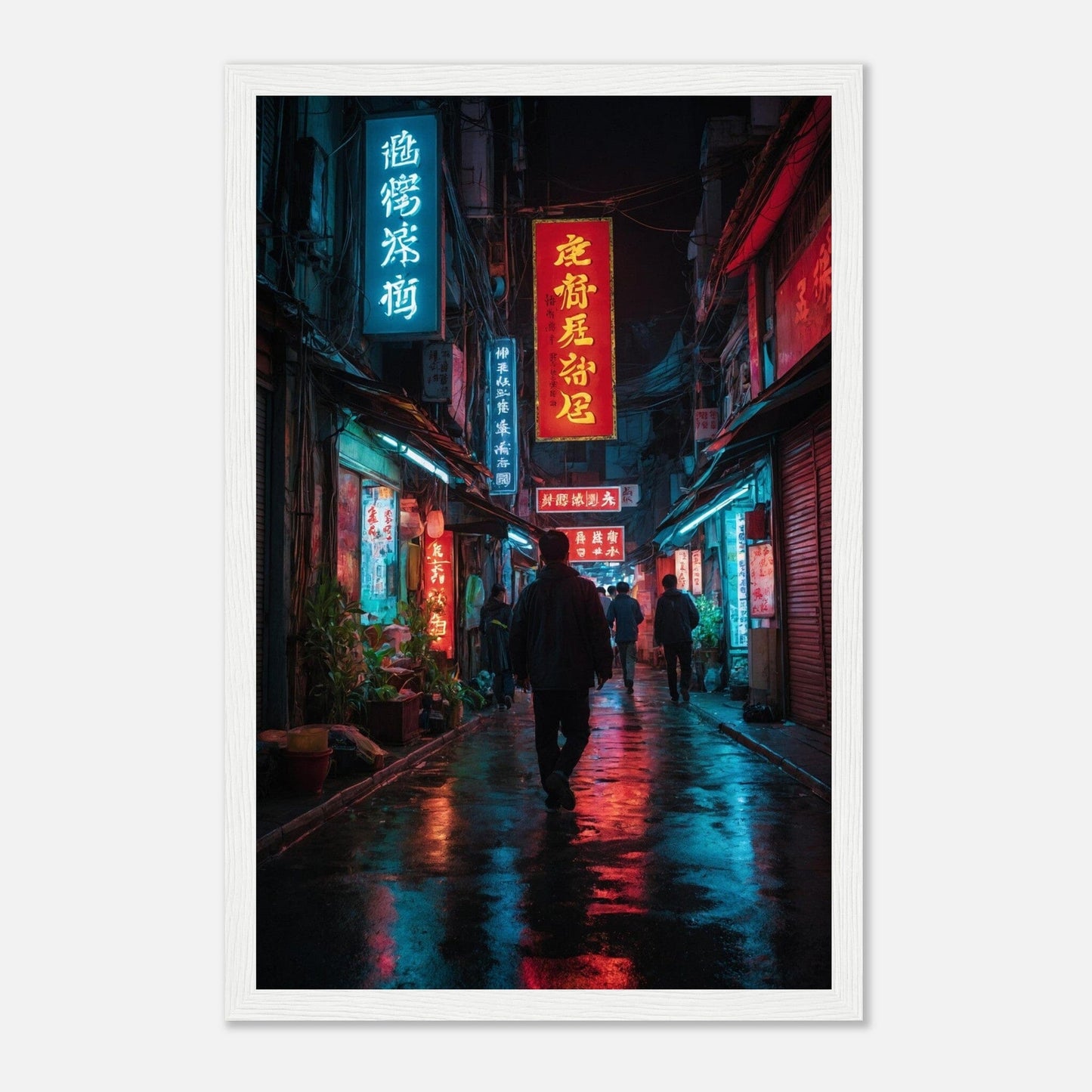 Premium Matte Paper Wooden Framed Poster - Exklusive Kunst in stilvollen Holzrahmen Print Material Modern Masterpieces 28x43 cm / XL (11x17″) White frame 