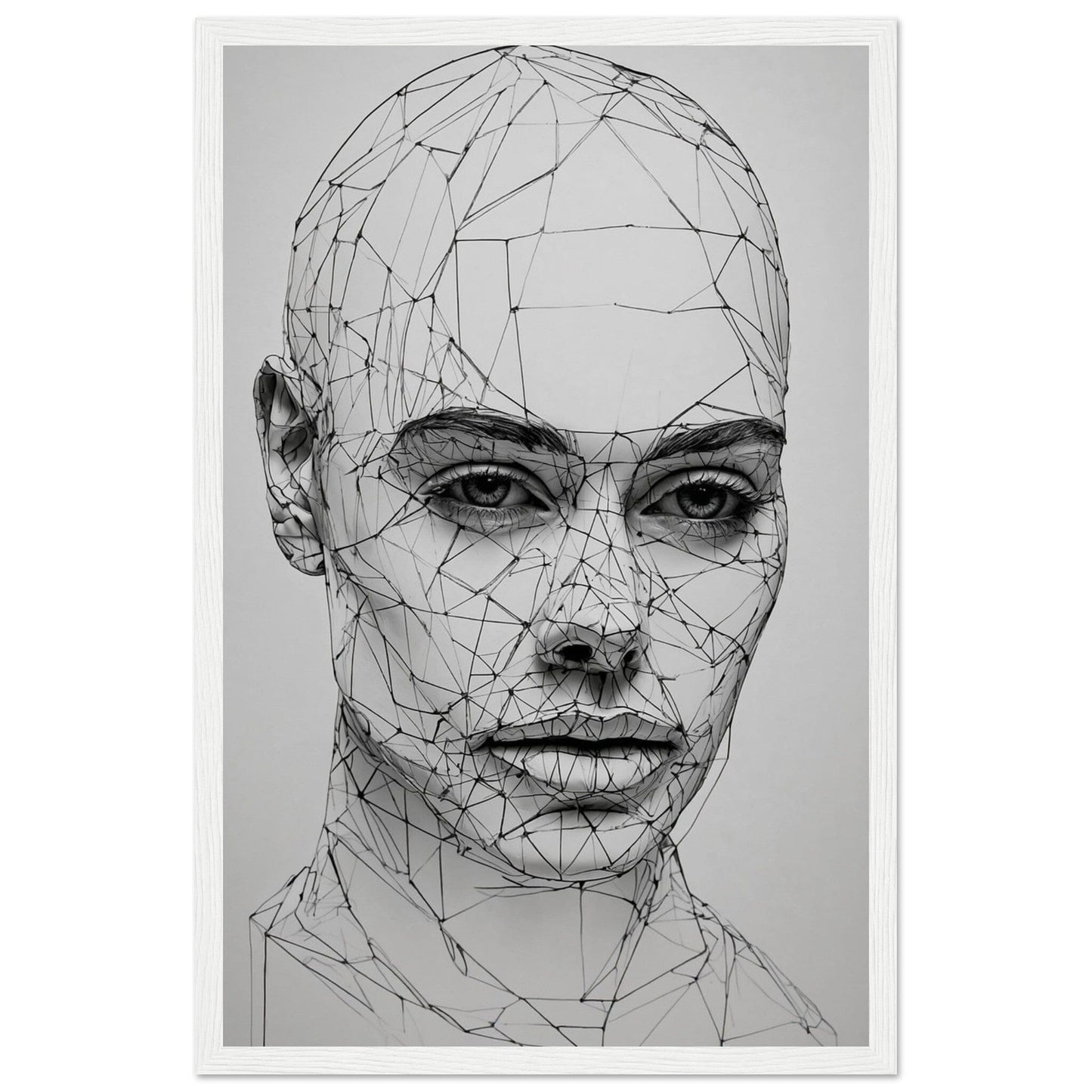 Premium Matte Paper Wooden Framed Poster - Exklusive Kunst in stilvollen Holzrahmen Print Material Modern Masterpieces 28x43 cm / XL (11x17″) White frame 