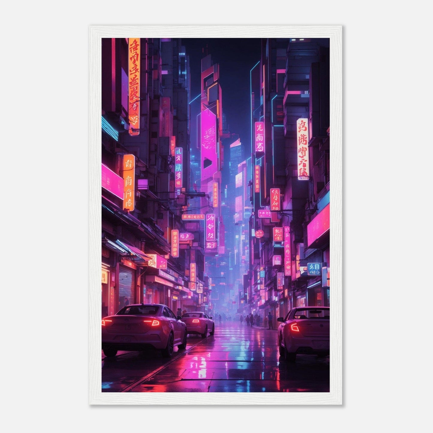 Premium Matte Paper Wooden Framed Poster - Exklusive Kunst in stilvollen Holzrahmen Print Material Modern Masterpieces 28x43 cm / XL (11x17″) White frame 