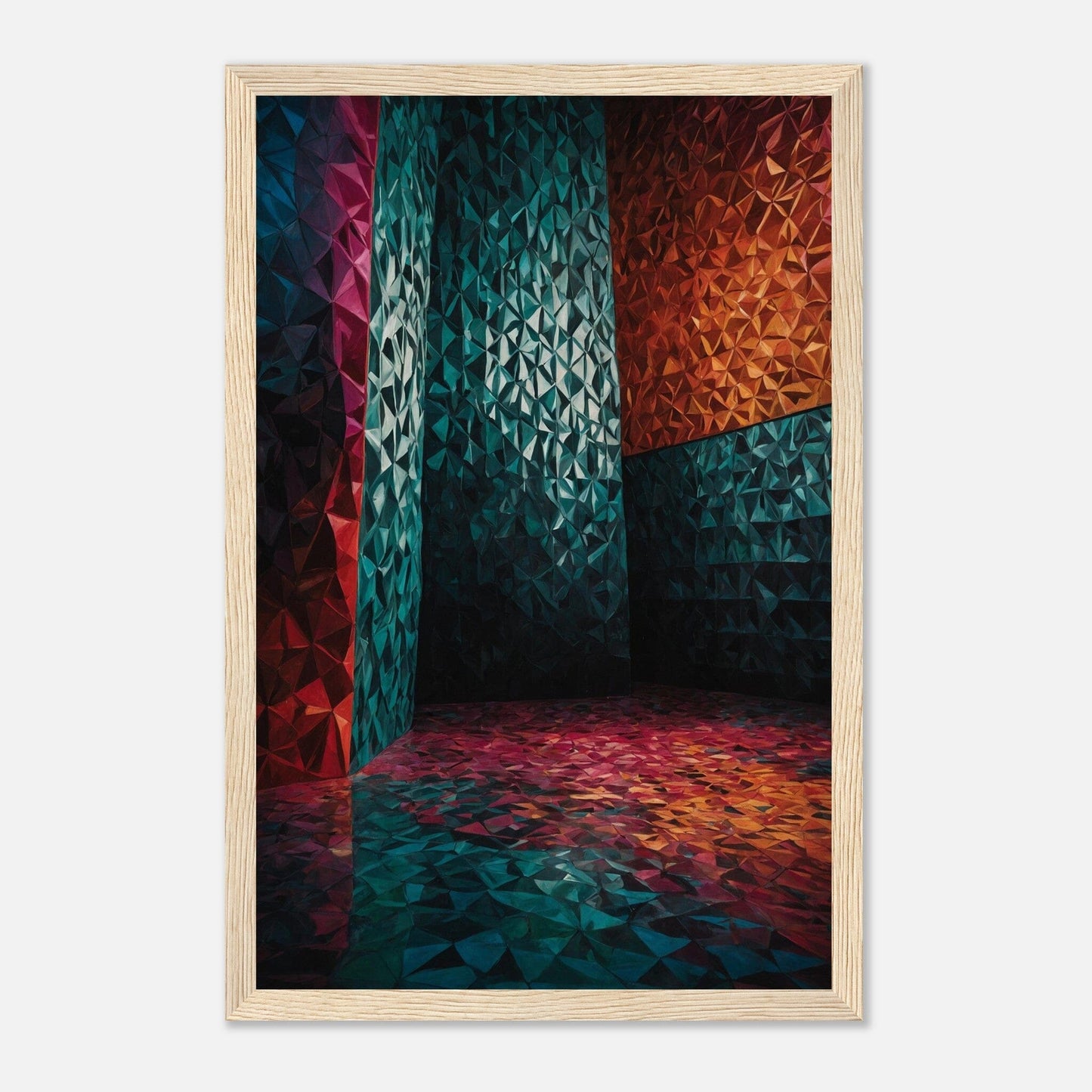 Premium Matte Paper Wooden Framed Poster - Exklusive Kunst in stilvollen Holzrahmen Print Material Modern Masterpieces 28x43 cm / XL (11x17″) Wood frame 