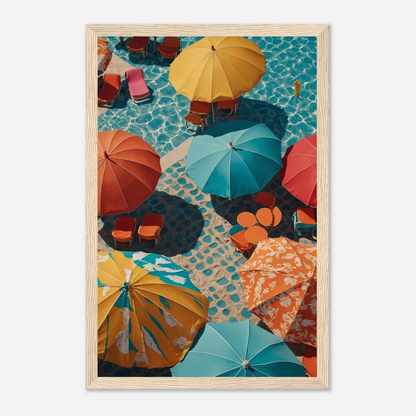 Premium Matte Paper Wooden Framed Poster - Exklusive Kunst in stilvollen Holzrahmen Print Material Modern Masterpieces 28x43 cm / XL (11x17″) Wood frame 
