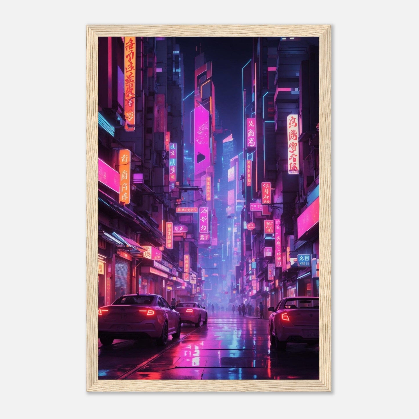 Premium Matte Paper Wooden Framed Poster - Exklusive Kunst in stilvollen Holzrahmen Print Material Modern Masterpieces 28x43 cm / XL (11x17″) Wood frame 