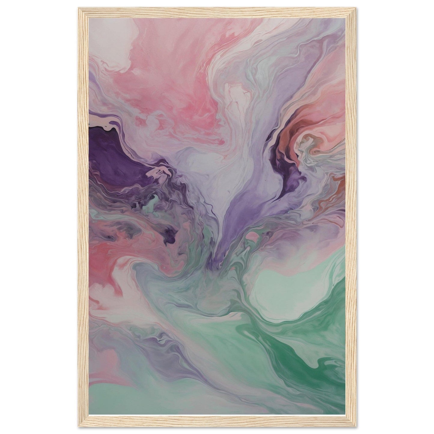Premium Matte Paper Wooden Framed Poster - Exklusive Kunst in stilvollen Holzrahmen Print Material Modern Masterpieces 28x43 cm / XL (11x17″) Wood frame 