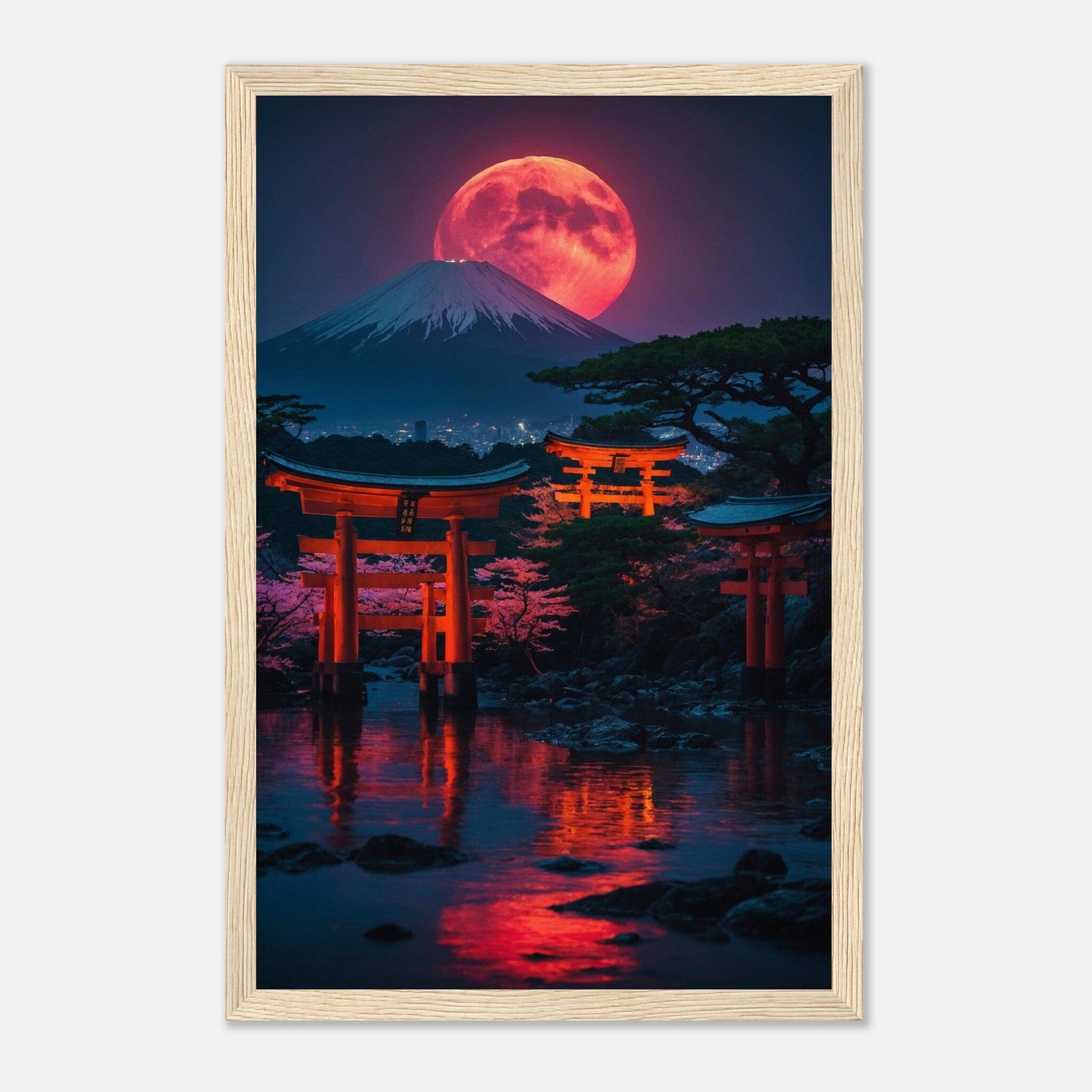 Premium Matte Paper Wooden Framed Poster - Exklusive Kunst in stilvollen Holzrahmen Print Material Modern Masterpieces 28x43 cm / XL (11x17″) Wood frame 