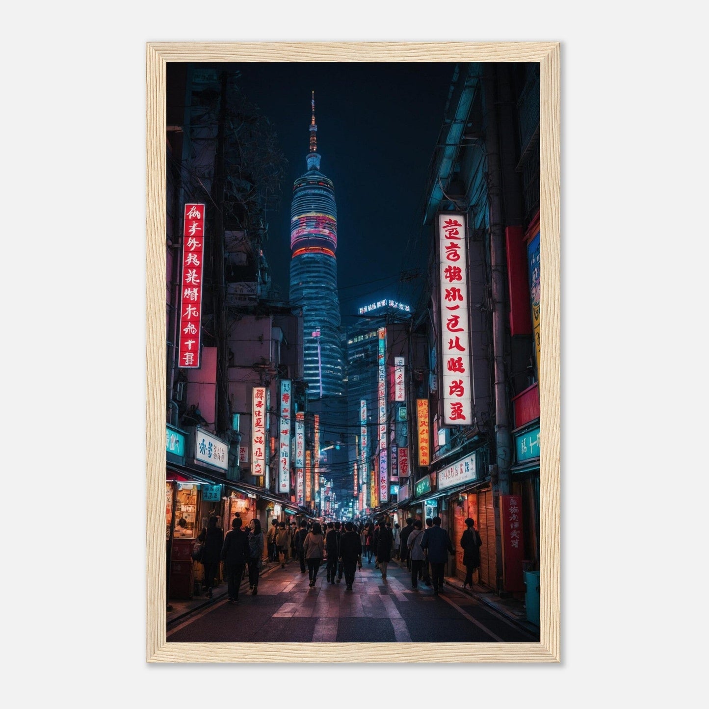 Premium Matte Paper Wooden Framed Poster - Exklusive Kunst in stilvollen Holzrahmen Print Material Modern Masterpieces 28x43 cm / XL (11x17″) Wood frame 