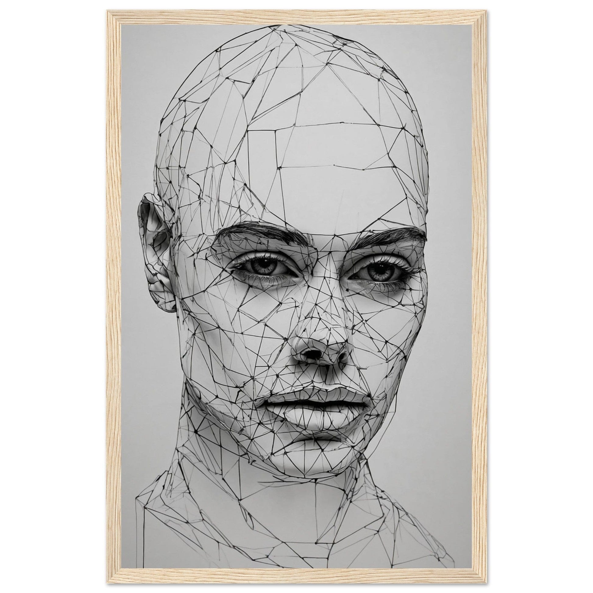 Premium Matte Paper Wooden Framed Poster - Exklusive Kunst in stilvollen Holzrahmen Print Material Modern Masterpieces 28x43 cm / XL (11x17″) Wood frame 