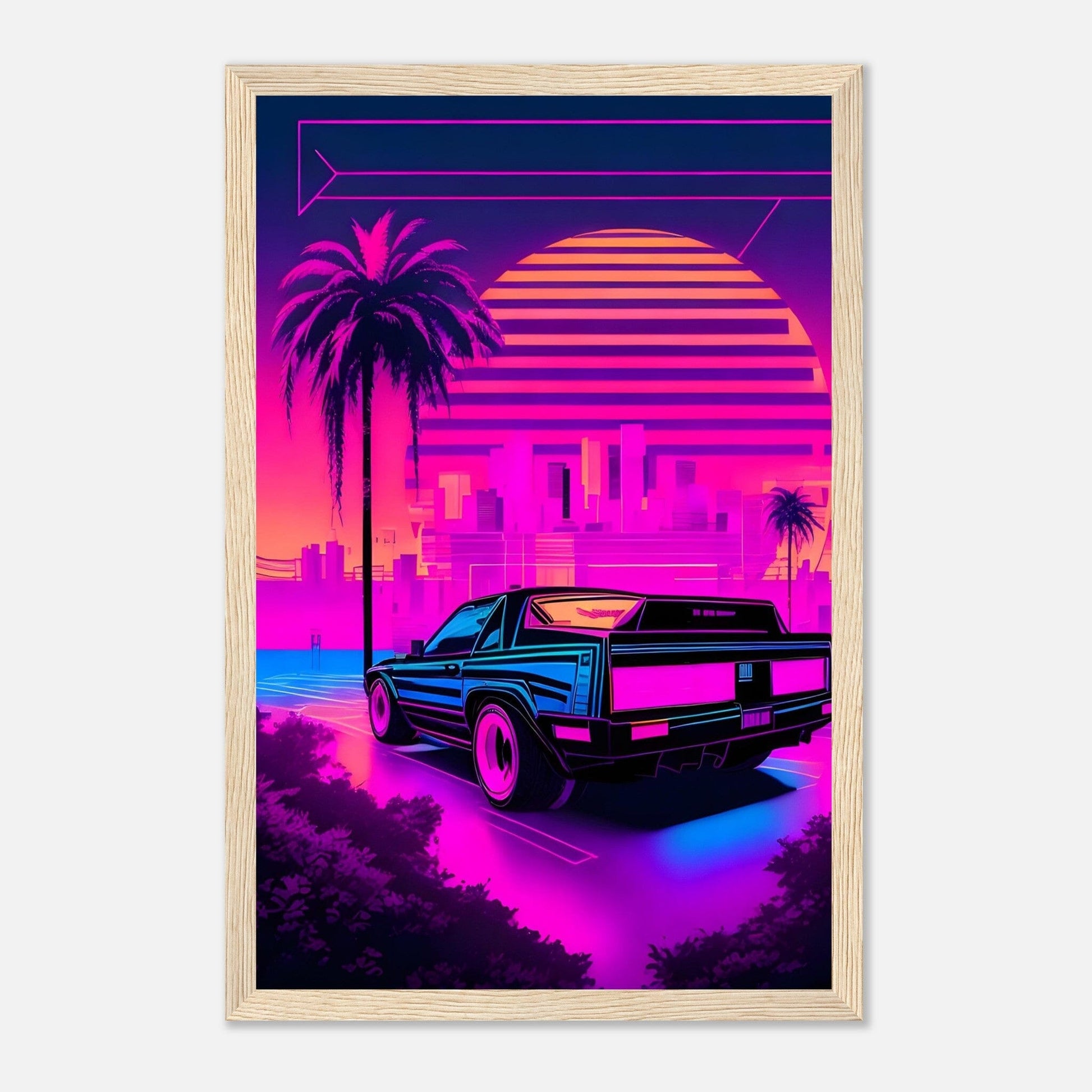 Premium Matte Paper Wooden Framed Poster - Exklusive Kunst in stilvollen Holzrahmen Print Material Modern Masterpieces 28x43 cm / XL (11x17″) Wood frame 