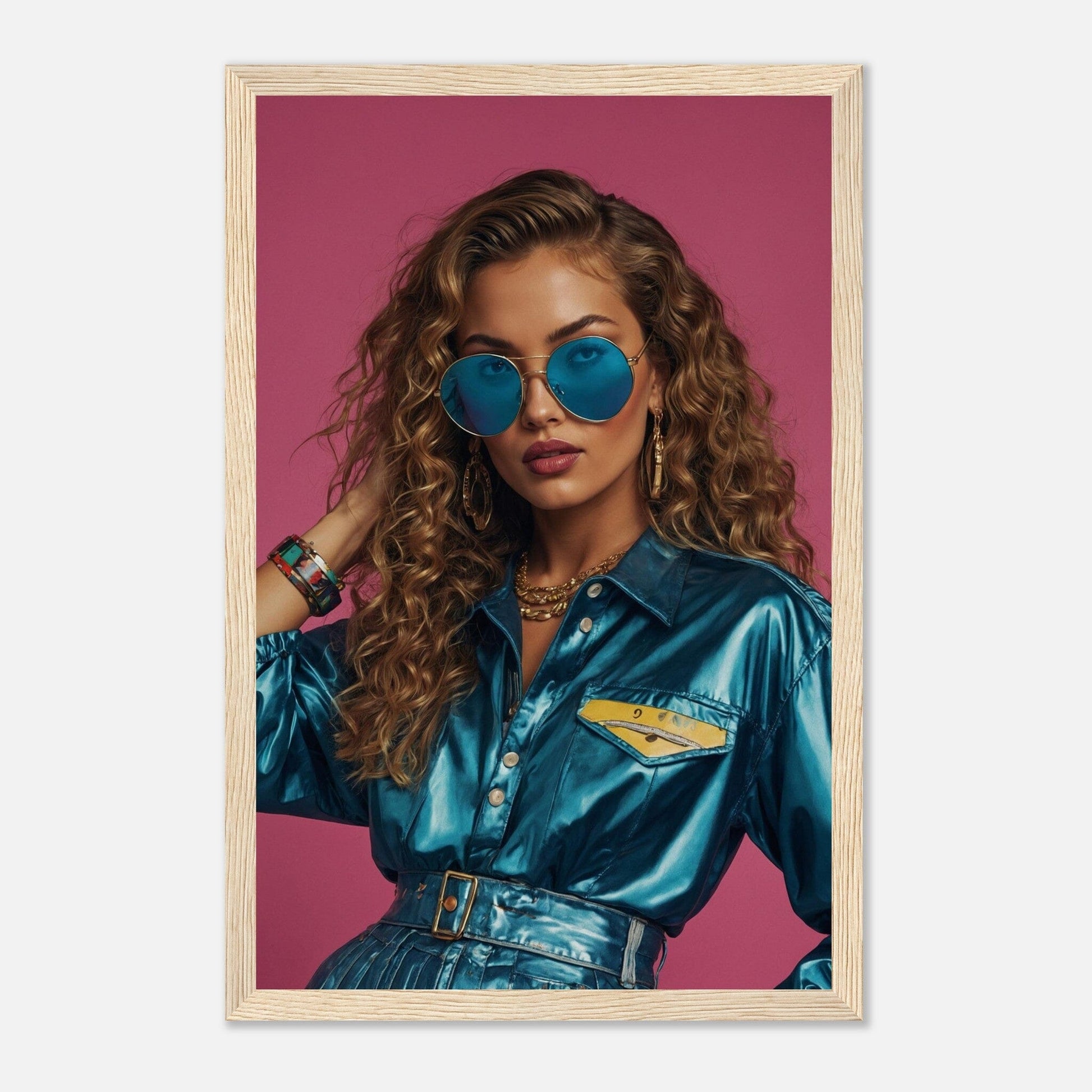 Premium Matte Paper Wooden Framed Poster - Exklusive Kunst in stilvollen Holzrahmen Print Material Modern Masterpieces 28x43 cm / XL (11x17″) Wood frame 