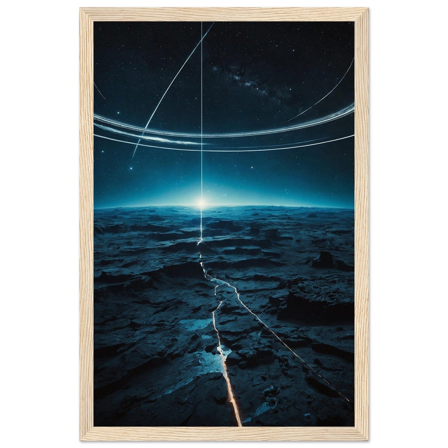 Premium Matte Paper Wooden Framed Poster - Exklusive Kunst in stilvollen Holzrahmen Print Material Modern Masterpieces 28x43 cm / XL (11x17″) Wood frame 