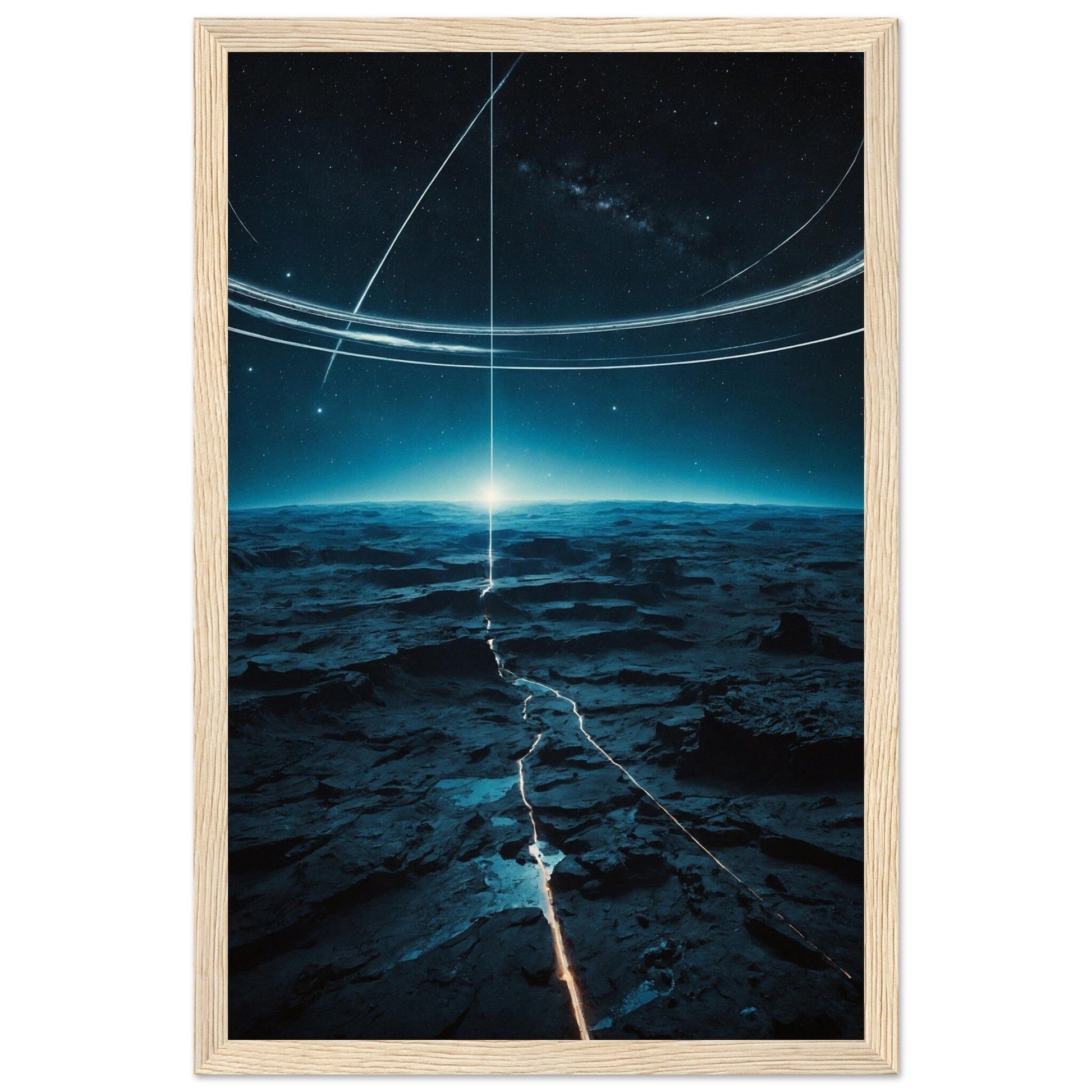 Premium Matte Paper Wooden Framed Poster - Exklusive Kunst in stilvollen Holzrahmen Print Material Modern Masterpieces 28x43 cm / XL (11x17″) Wood frame 