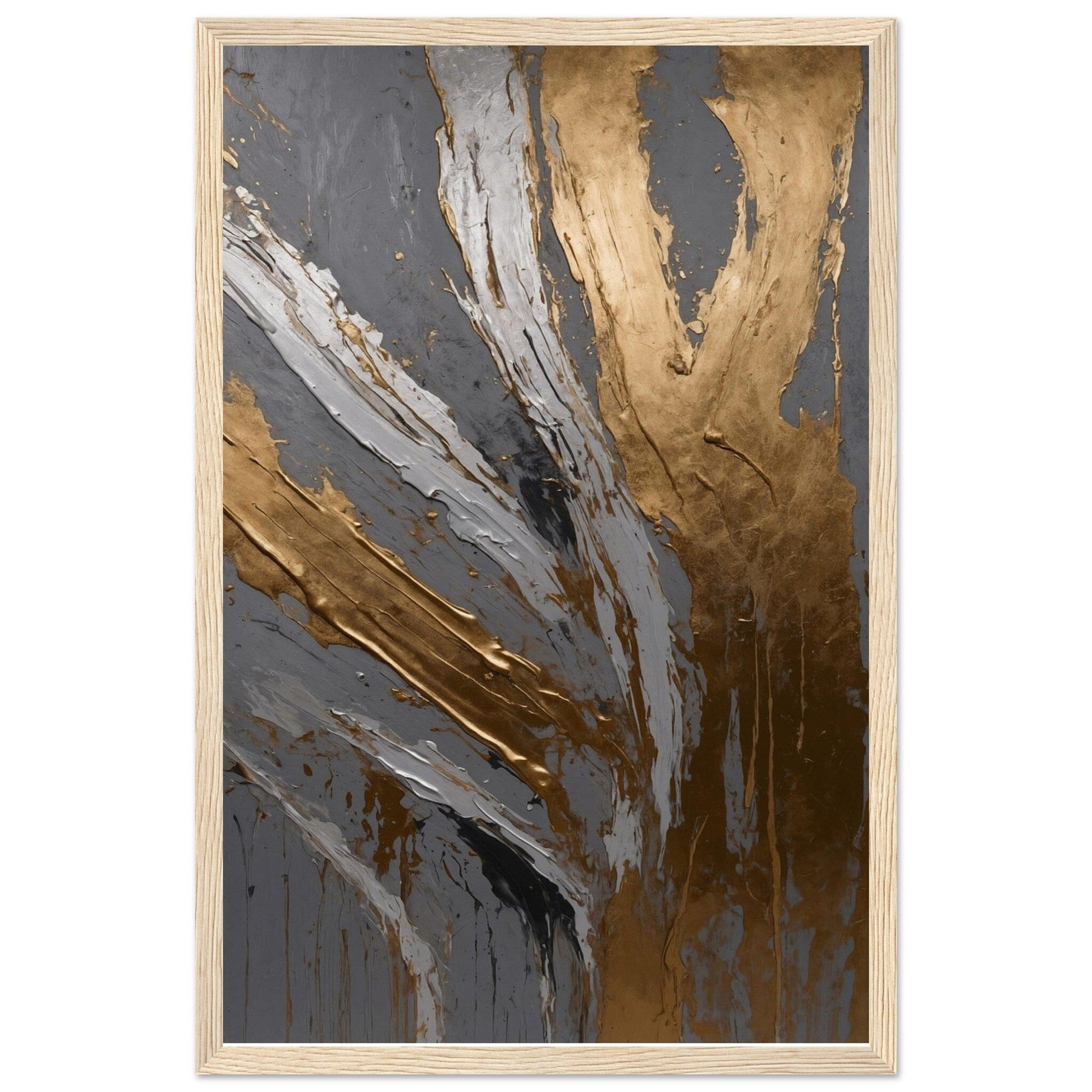 Premium Matte Paper Wooden Framed Poster - Exklusive Kunst in stilvollen Holzrahmen Print Material Modern Masterpieces 28x43 cm / XL (11x17″) Wood frame 
