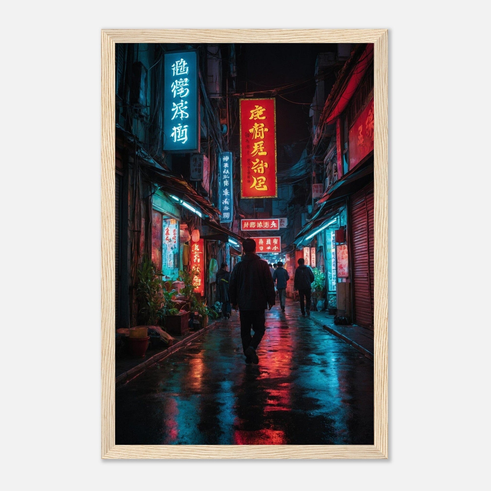 Premium Matte Paper Wooden Framed Poster - Exklusive Kunst in stilvollen Holzrahmen Print Material Modern Masterpieces 28x43 cm / XL (11x17″) Wood frame 