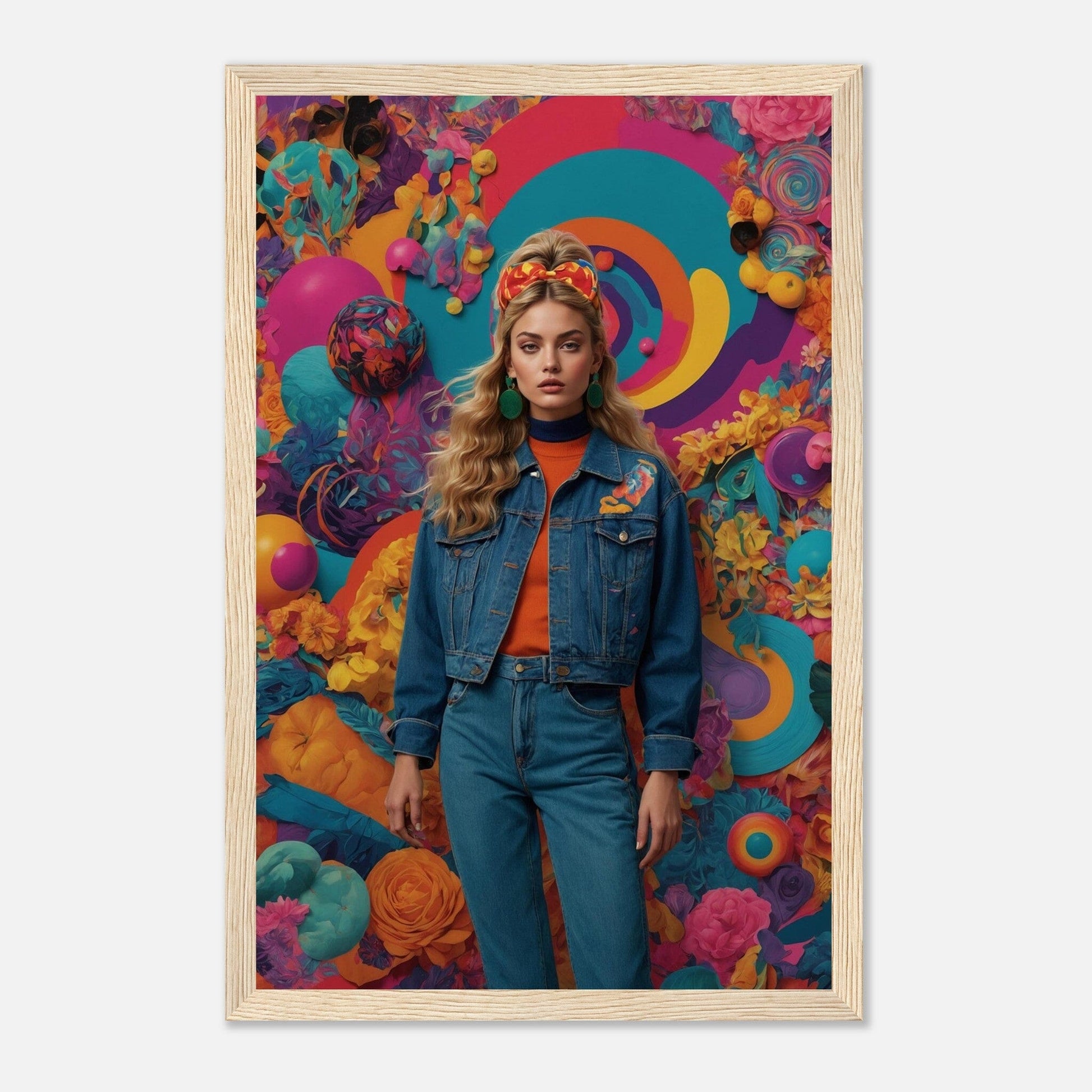 Premium Matte Paper Wooden Framed Poster - Exklusive Kunst in stilvollen Holzrahmen Print Material Modern Masterpieces 28x43 cm / XL (11x17″) Wood frame 