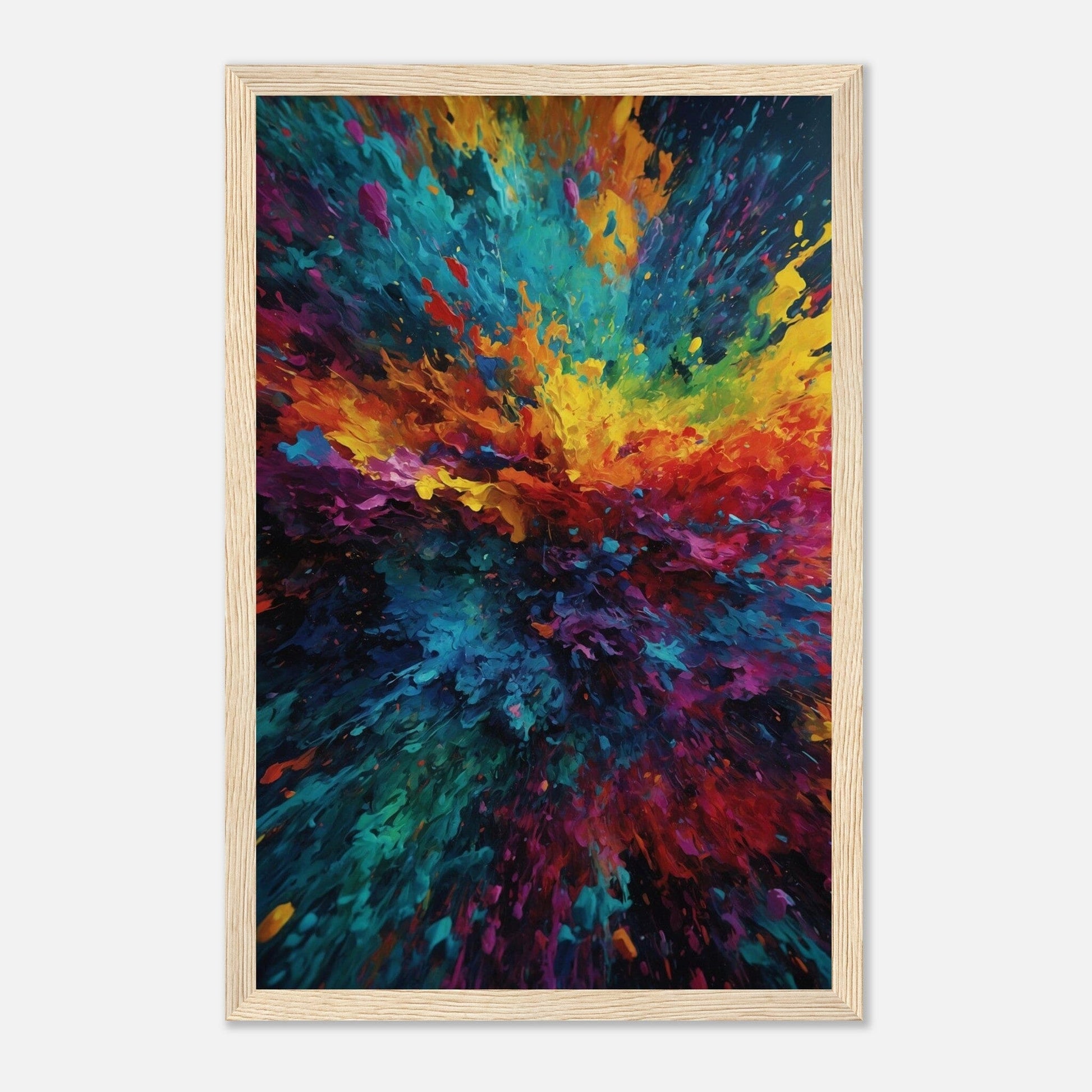 Premium Matte Paper Wooden Framed Poster - Exklusive Kunst in stilvollen Holzrahmen Print Material Modern Masterpieces 28x43 cm / XL (11x17″) Wood frame 