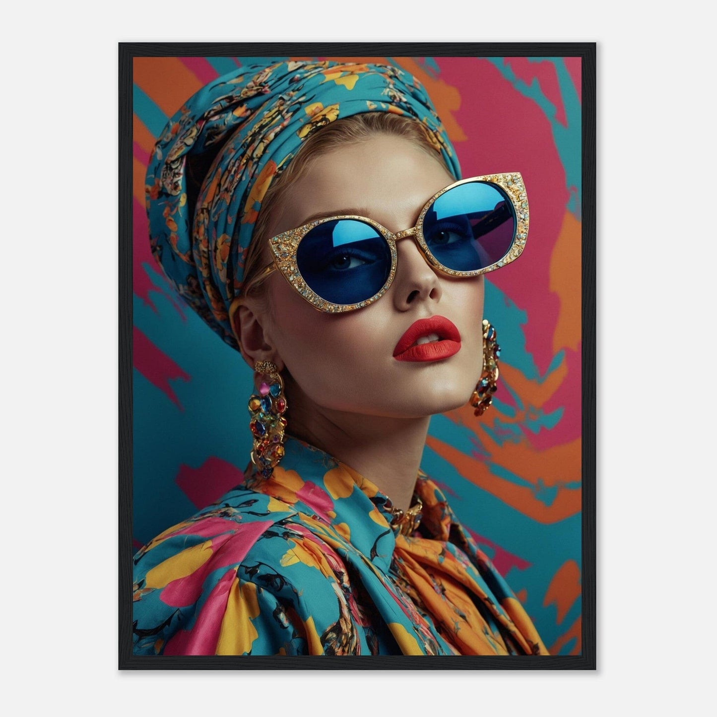 Premium Matte Paper Wooden Framed Poster - Exklusive Kunst in stilvollen Holzrahmen Print Material Modern Masterpieces 45x60 cm / 18x24″ Black frame 