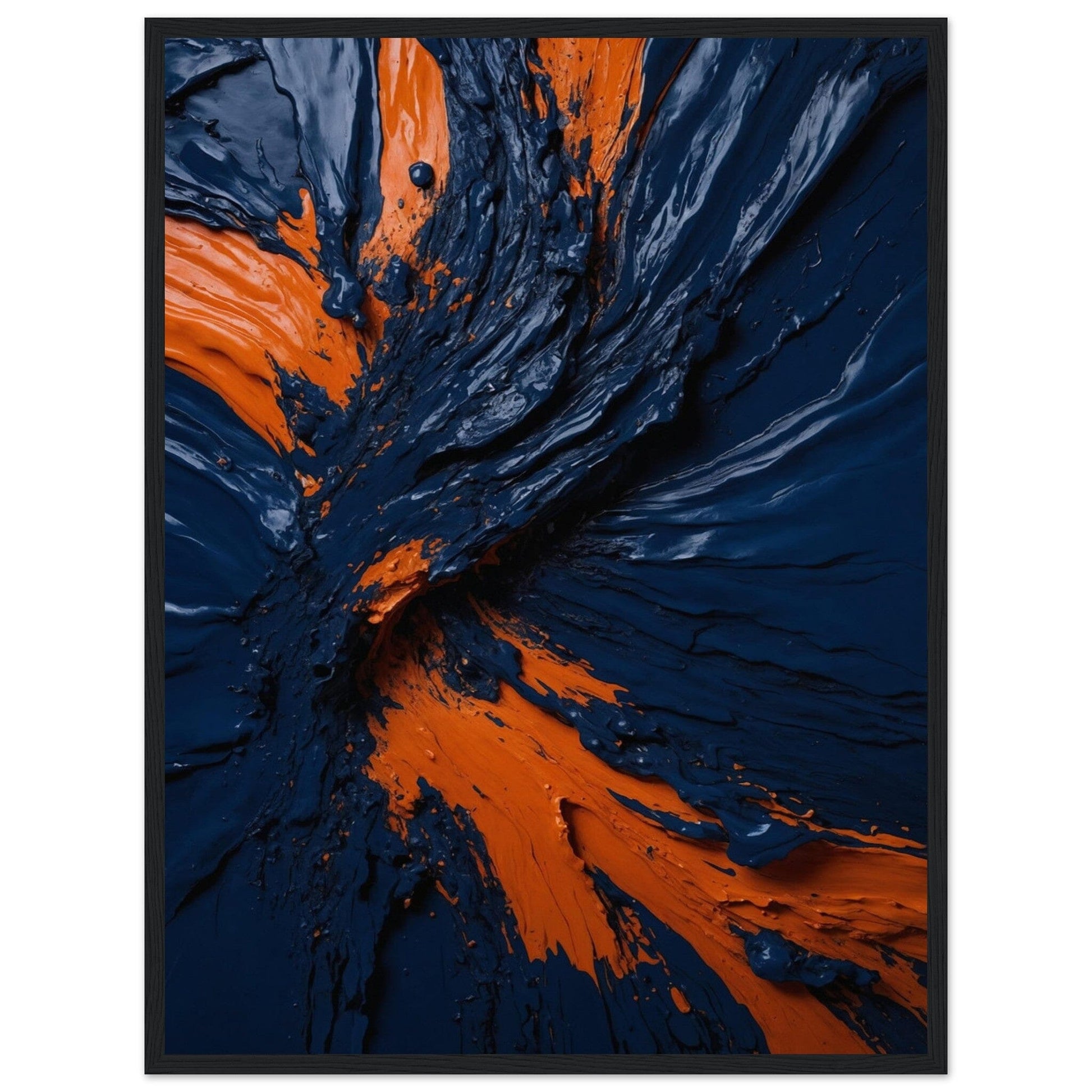 Premium Matte Paper Wooden Framed Poster - Exklusive Kunst in stilvollen Holzrahmen Print Material Modern Masterpieces 45x60 cm / 18x24″ Black frame 