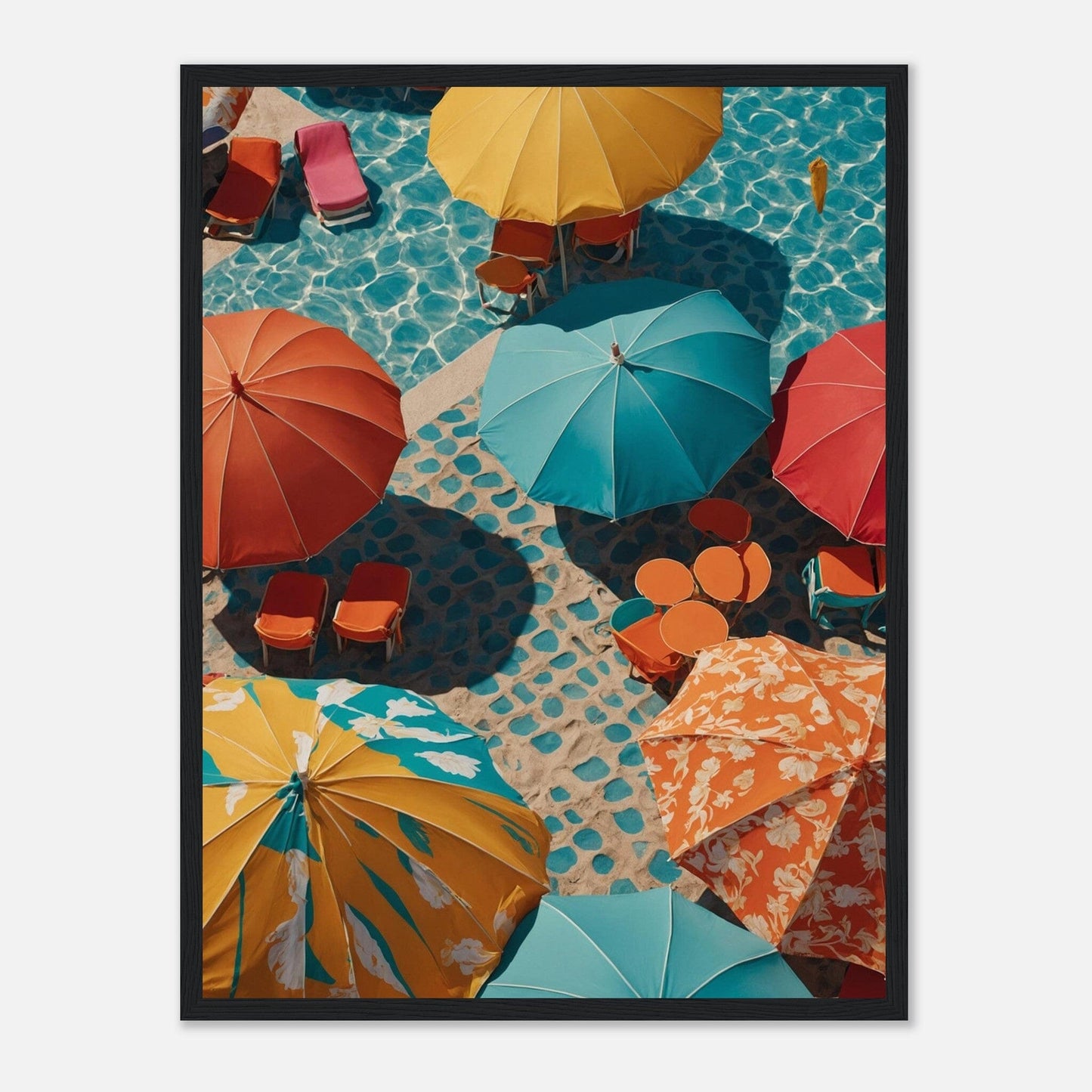 Premium Matte Paper Wooden Framed Poster - Exklusive Kunst in stilvollen Holzrahmen Print Material Modern Masterpieces 45x60 cm / 18x24″ Black frame 