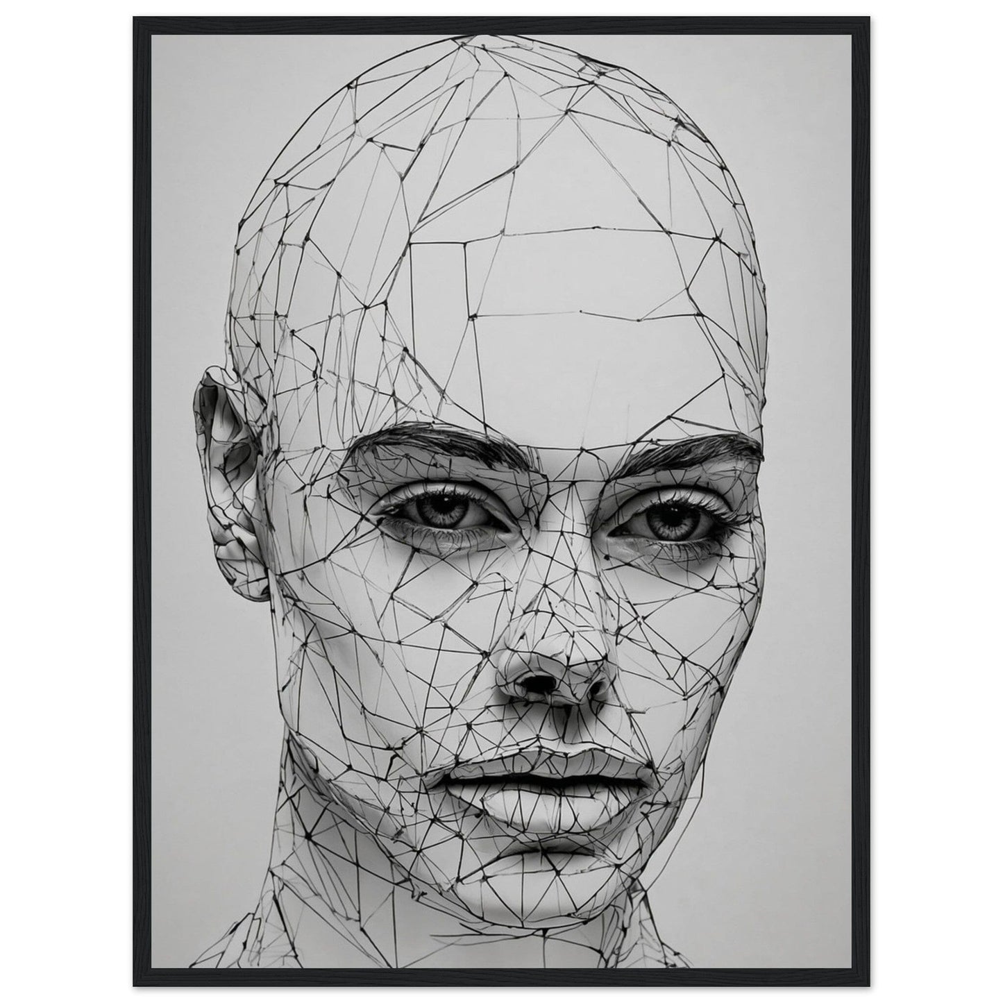 Premium Matte Paper Wooden Framed Poster - Exklusive Kunst in stilvollen Holzrahmen Print Material Modern Masterpieces 45x60 cm / 18x24″ Black frame 