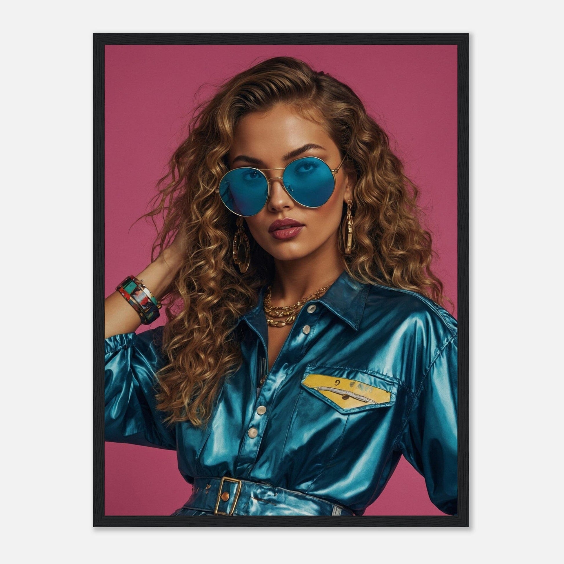 Premium Matte Paper Wooden Framed Poster - Exklusive Kunst in stilvollen Holzrahmen Print Material Modern Masterpieces 45x60 cm / 18x24″ Black frame 