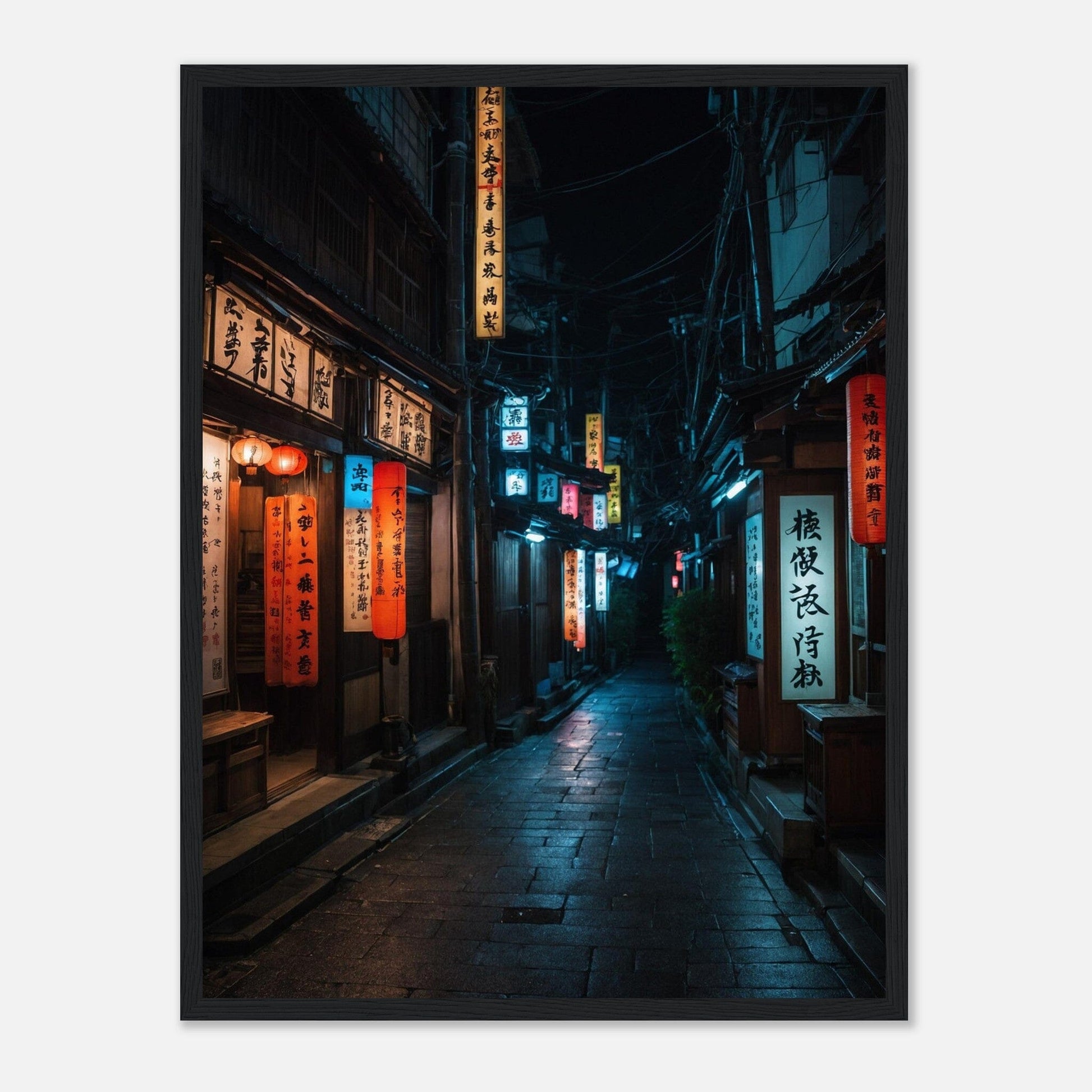 Premium Matte Paper Wooden Framed Poster - Exklusive Kunst in stilvollen Holzrahmen Print Material Modern Masterpieces 45x60 cm / 18x24″ Black frame 
