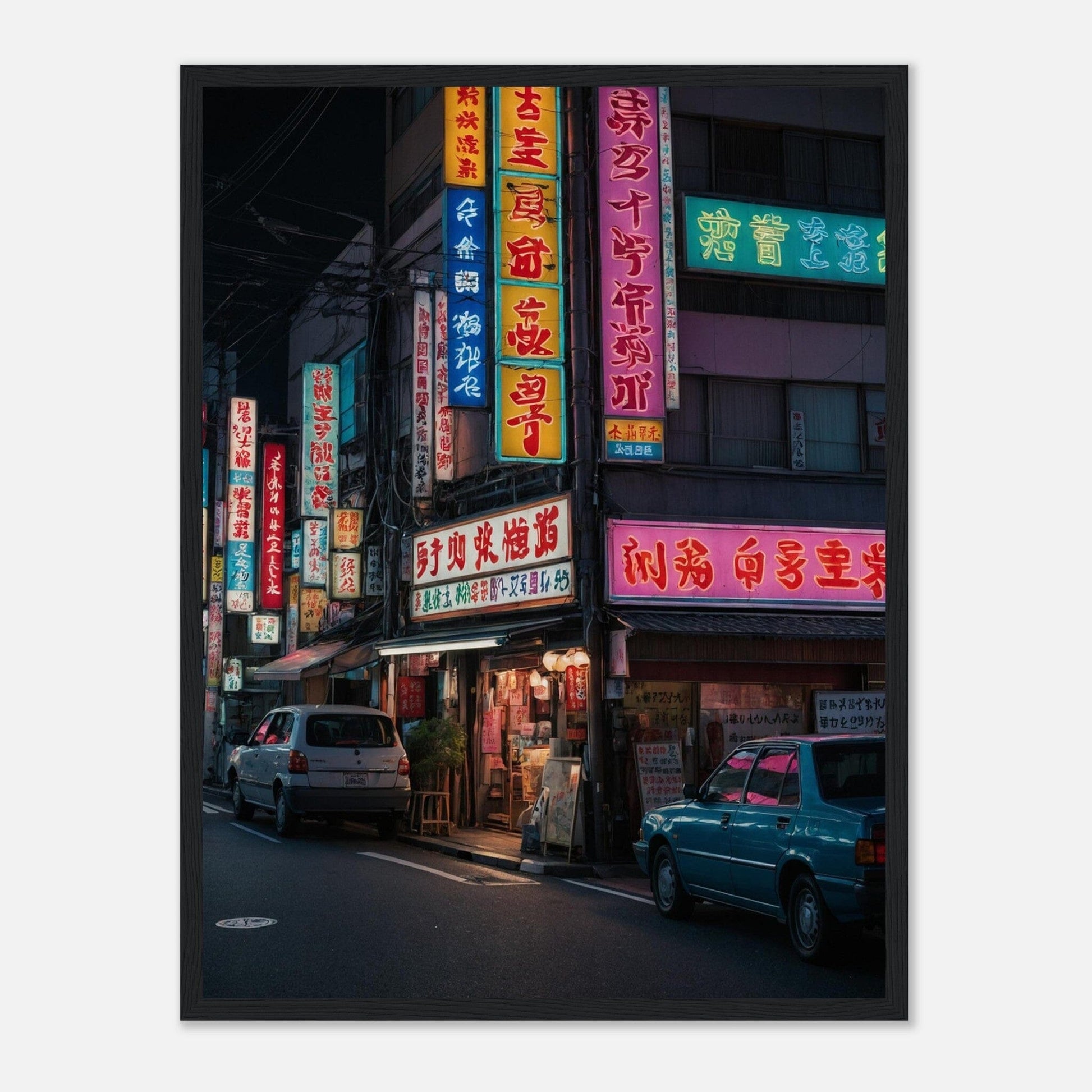 Premium Matte Paper Wooden Framed Poster - Exklusive Kunst in stilvollen Holzrahmen Print Material Modern Masterpieces 45x60 cm / 18x24″ Black frame 