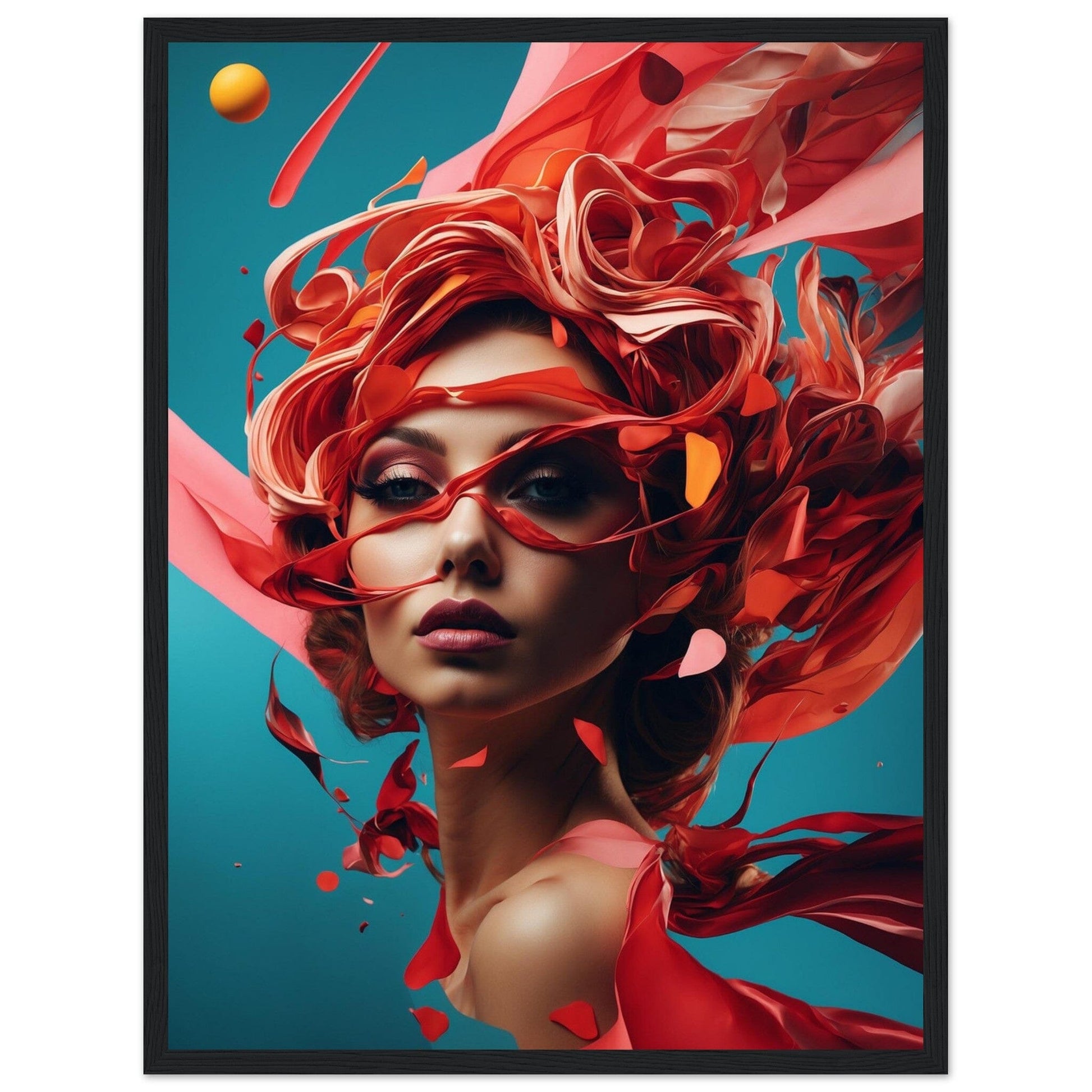 Premium Matte Paper Wooden Framed Poster - Exklusive Kunst in stilvollen Holzrahmen Print Material Modern Masterpieces 45x60 cm / 18x24″ Black frame 