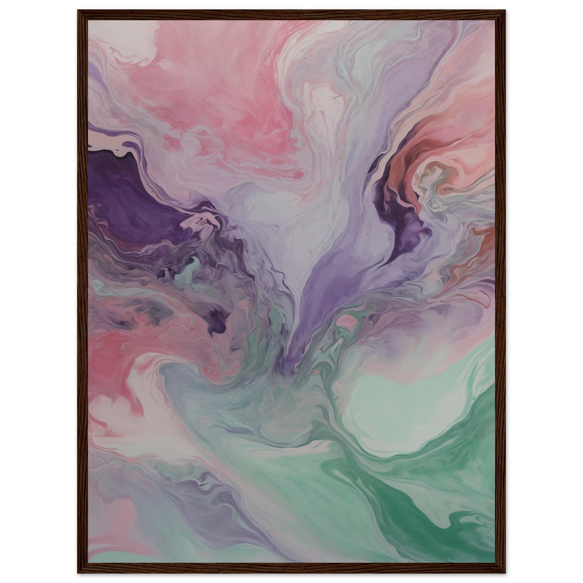 Premium Matte Paper Wooden Framed Poster - Exklusive Kunst in stilvollen Holzrahmen Print Material Modern Masterpieces 45x60 cm / 18x24″ Dark wood frame 
