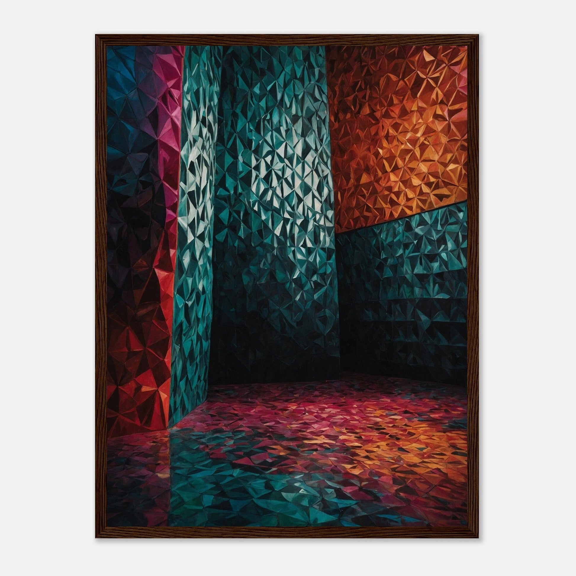 Premium Matte Paper Wooden Framed Poster - Exklusive Kunst in stilvollen Holzrahmen Print Material Modern Masterpieces 45x60 cm / 18x24″ Dark wood frame 