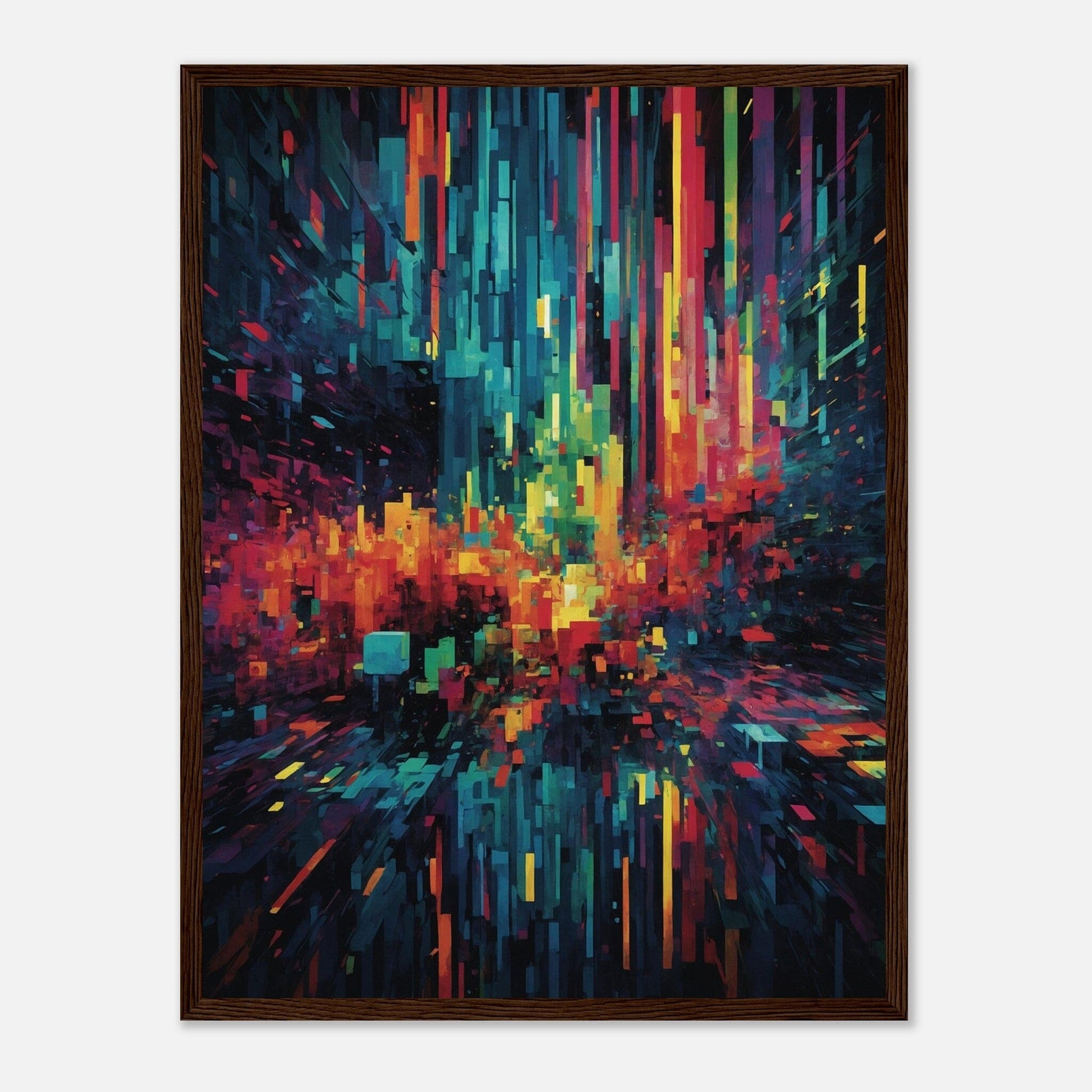 Premium Matte Paper Wooden Framed Poster - Exklusive Kunst in stilvollen Holzrahmen Print Material Modern Masterpieces 45x60 cm / 18x24″ Dark wood frame 