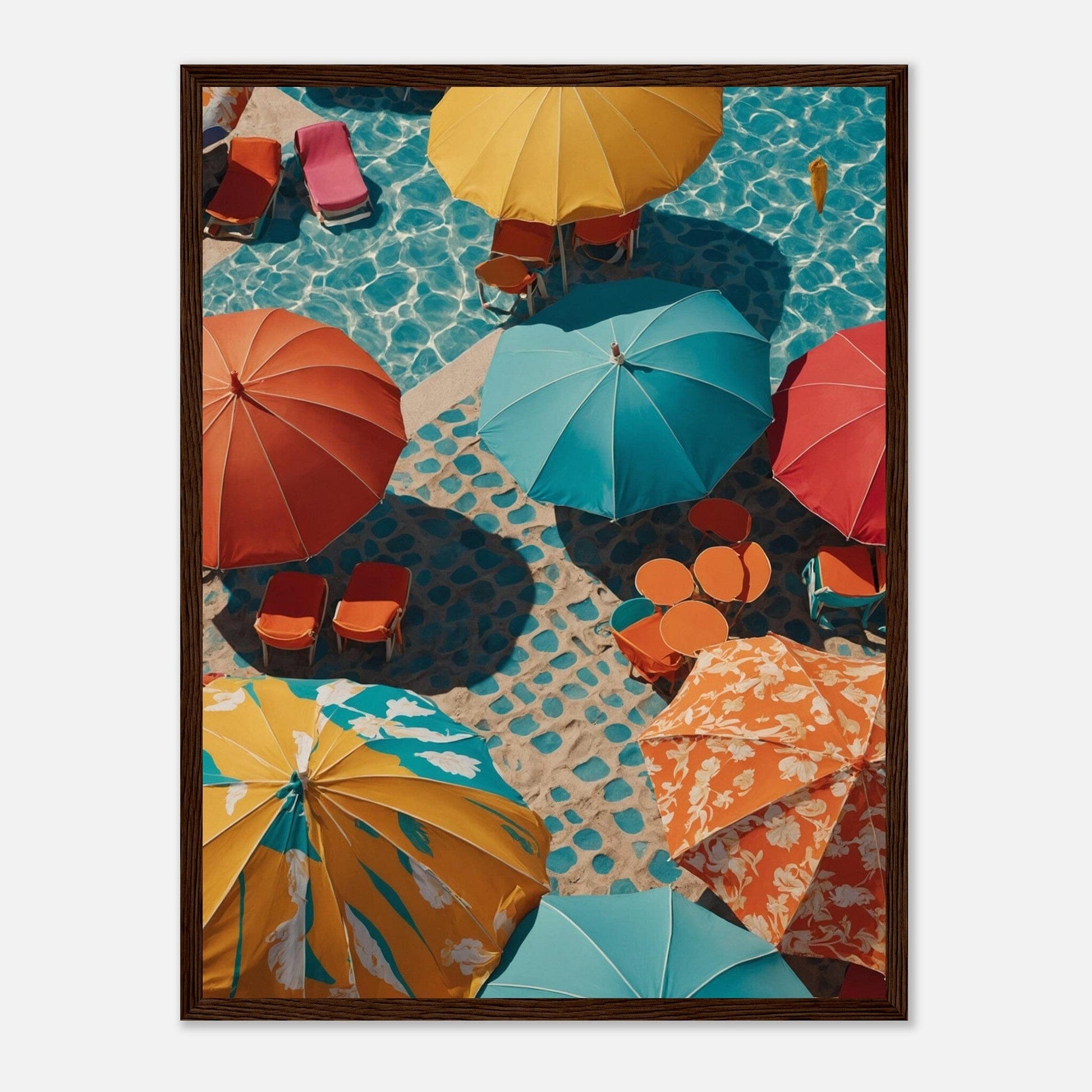 Premium Matte Paper Wooden Framed Poster - Exklusive Kunst in stilvollen Holzrahmen Print Material Modern Masterpieces 45x60 cm / 18x24″ Dark wood frame 