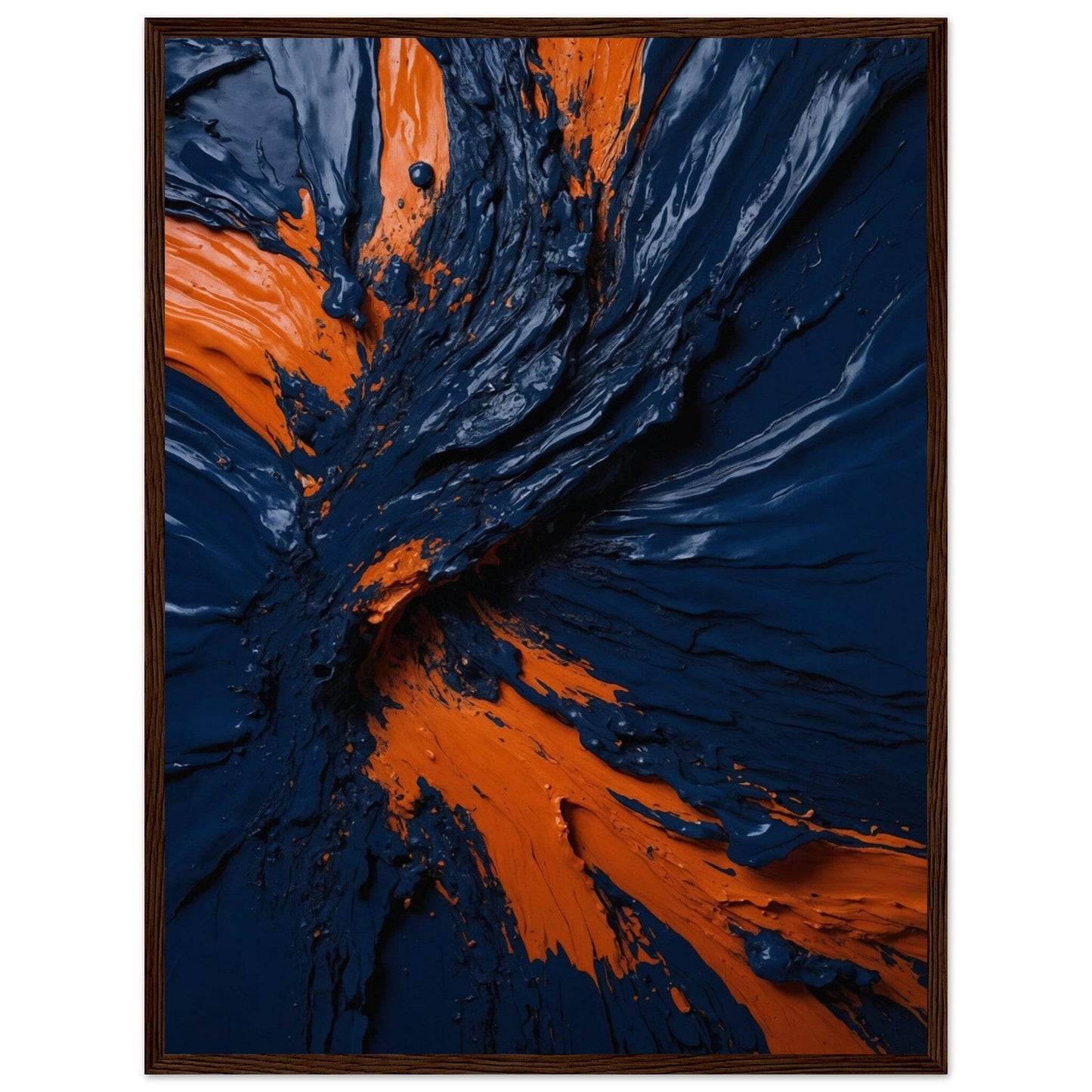 Premium Matte Paper Wooden Framed Poster - Exklusive Kunst in stilvollen Holzrahmen Print Material Modern Masterpieces 45x60 cm / 18x24″ Dark wood frame 
