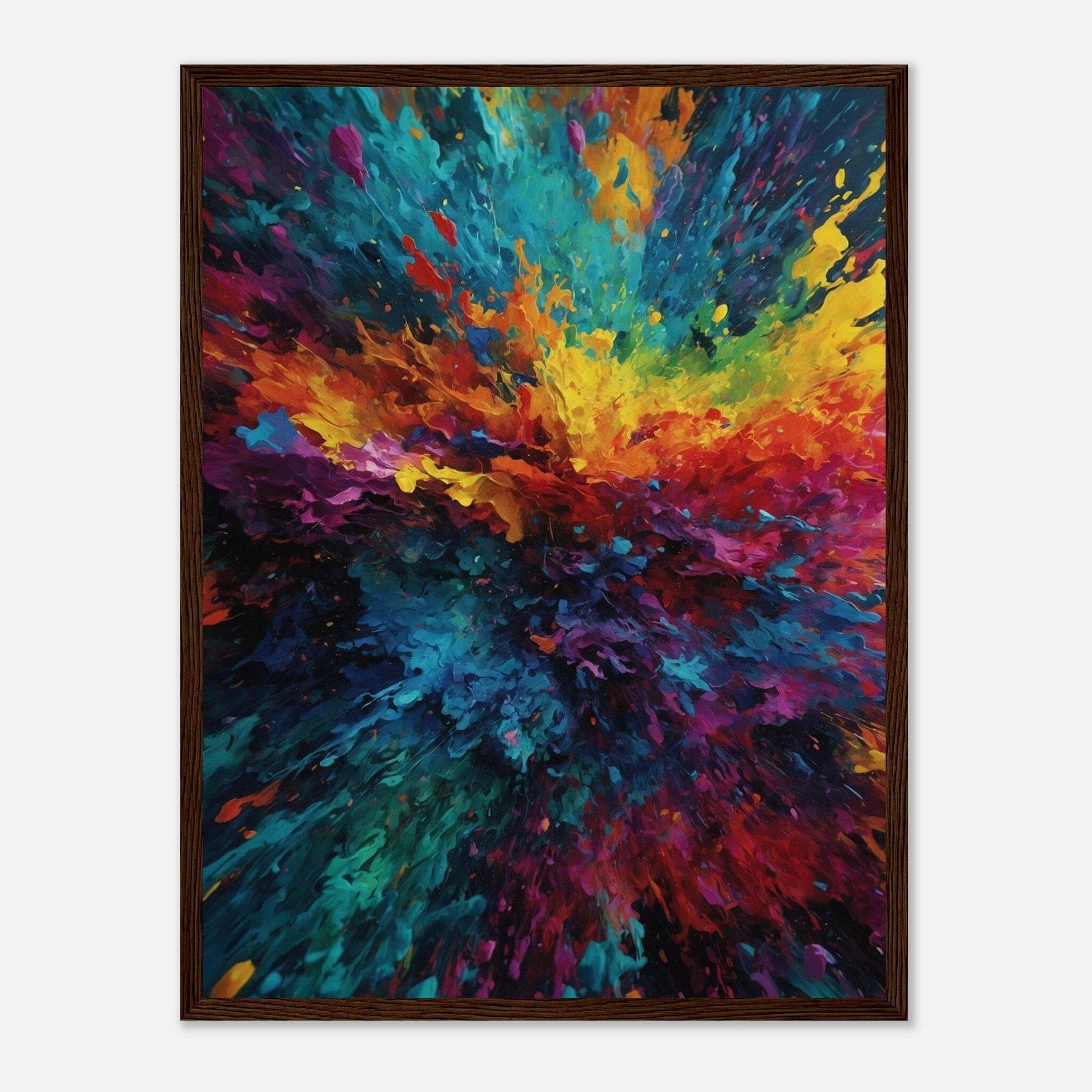 Premium Matte Paper Wooden Framed Poster - Exklusive Kunst in stilvollen Holzrahmen Print Material Modern Masterpieces 45x60 cm / 18x24″ Dark wood frame 