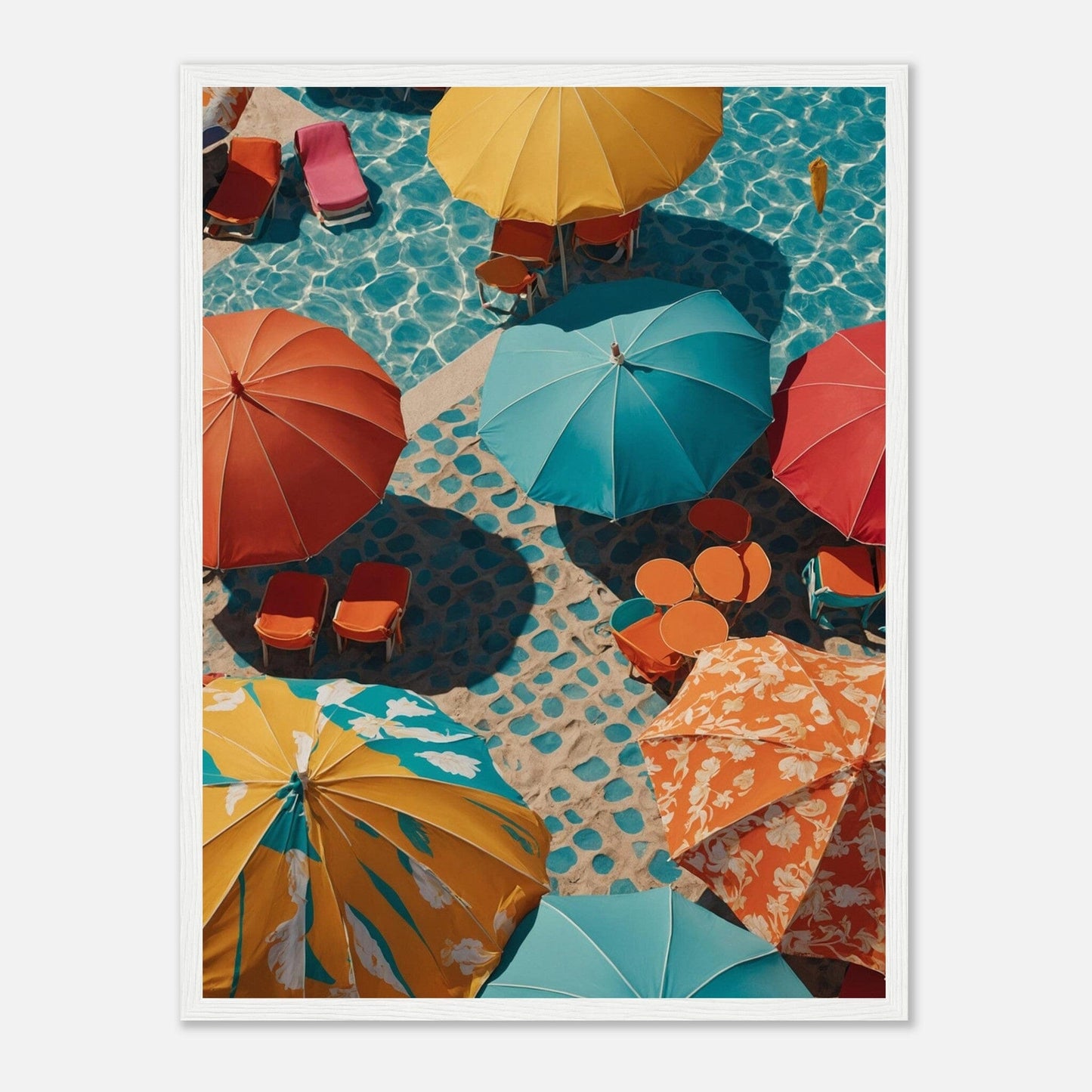 Premium Matte Paper Wooden Framed Poster - Exklusive Kunst in stilvollen Holzrahmen Print Material Modern Masterpieces 45x60 cm / 18x24″ White frame 